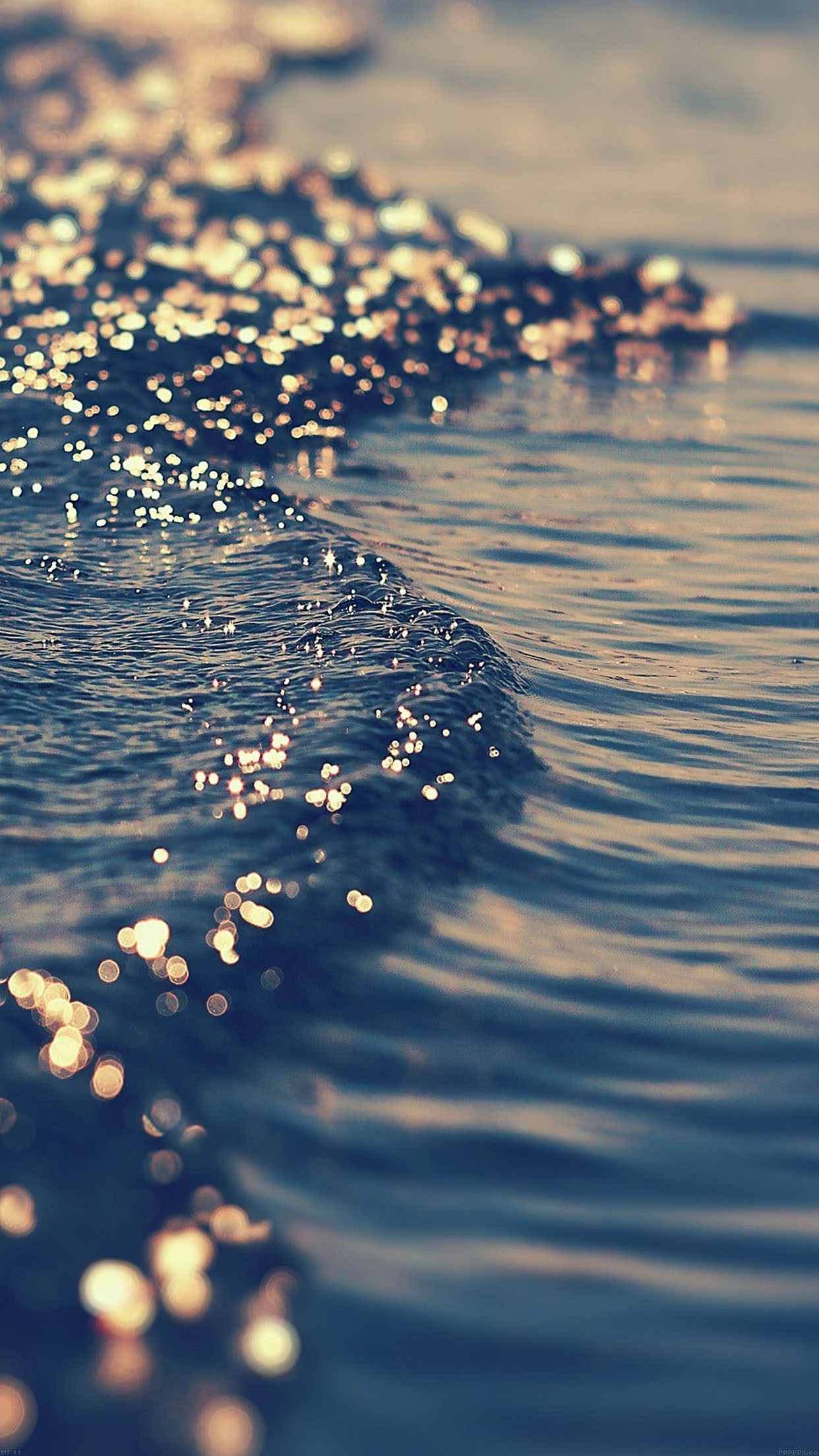 Onde, Mare, Bokeh, Primo piano, sfondo schermata di blocco iPhone 6 Plus