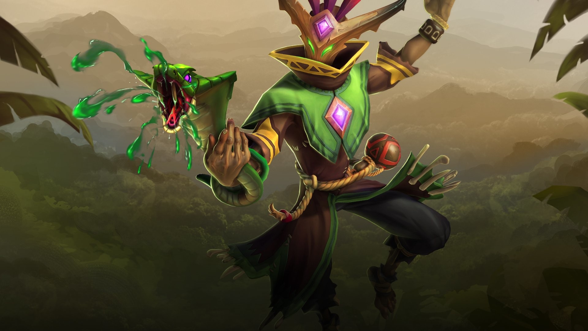 Grohk, Paladins, Giungla, Sciamano, Full HD 1080p, sfondo desktop