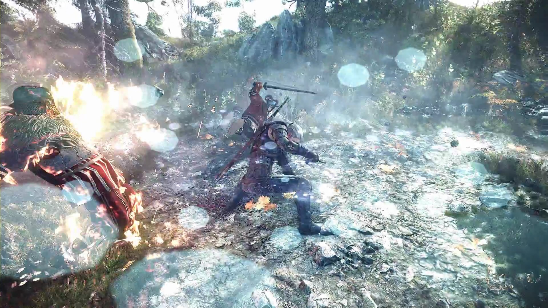 Geralt di Rivia, The Witcher 3: Wild Hunt, Combattimento, Gameplay, sfondo desktop 1920x1080