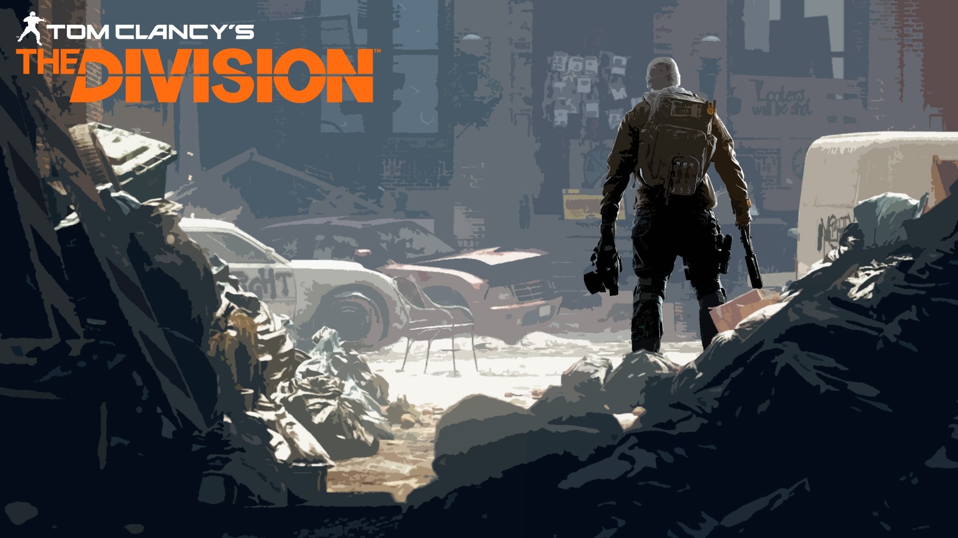Tom Clancy's The Division, Agente, Macerie, Logo, Full HD, sfondo desktop