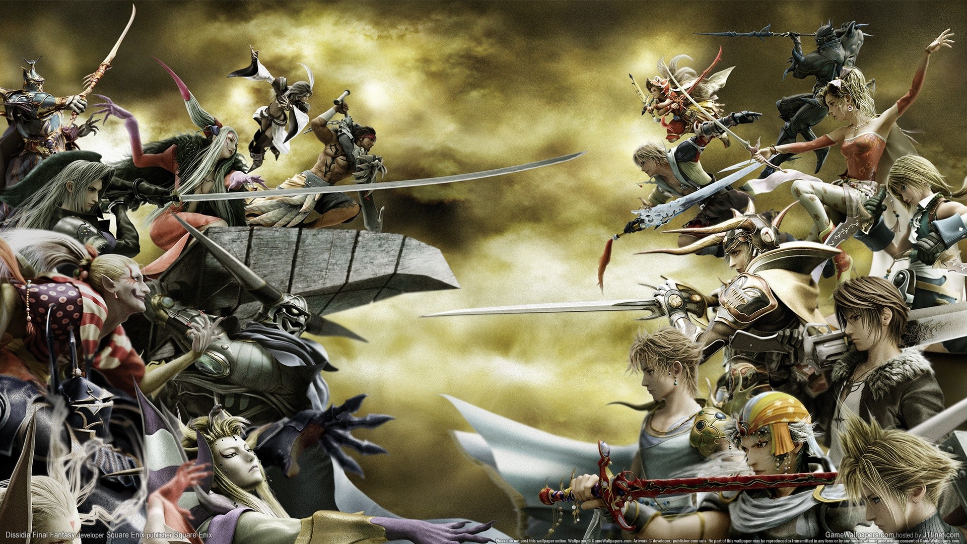 Dissidia Final Fantasy, Final Fantasy, Battaglia, Personaggi, Full HD, sfondo desktop