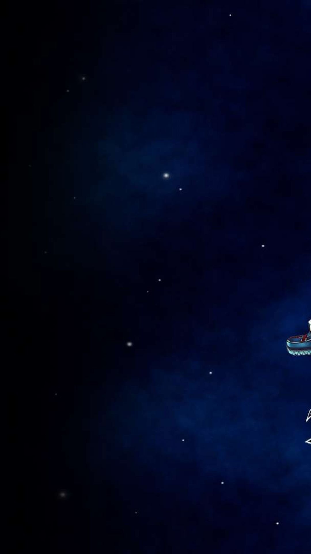 Cielo stellato, Blu scuro, Full HD, schermata di blocco del cellulare