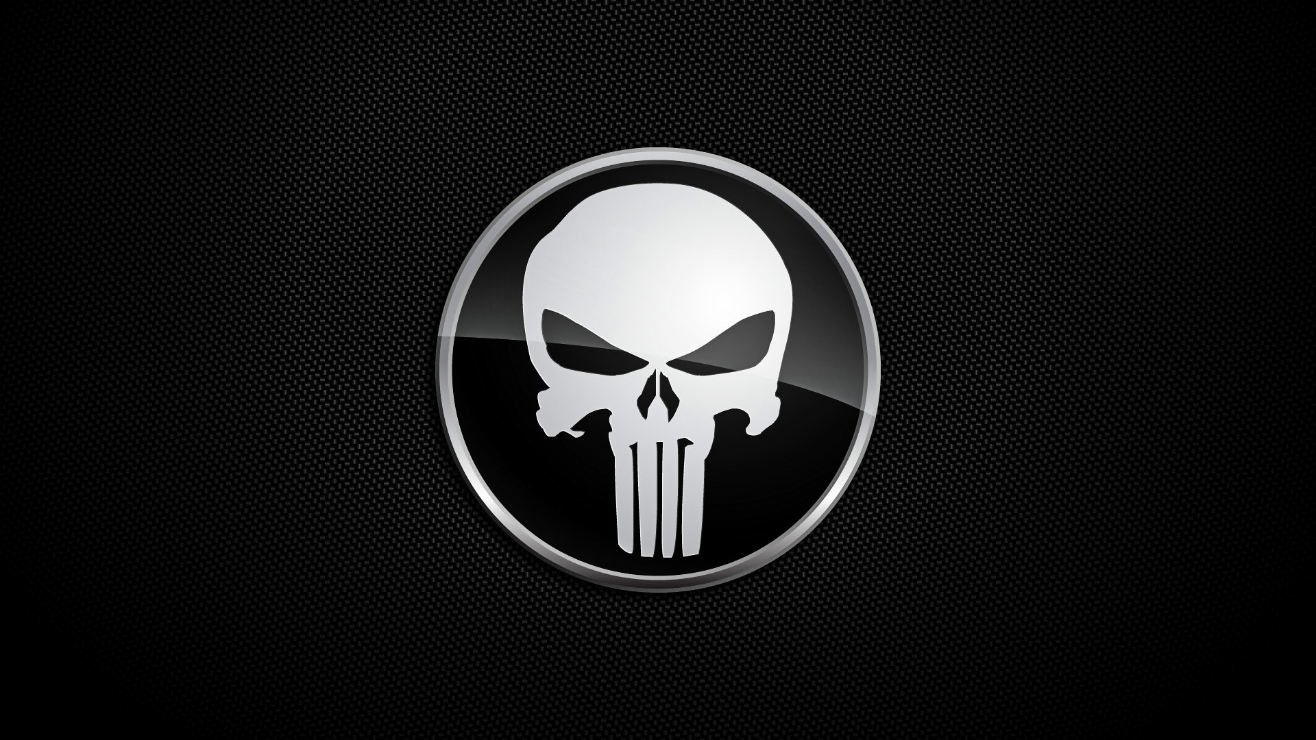 Punisher, Simbolo del Punisher, Marvel, Logo, Fibra di carbonio, sfondo desktop 1080p
