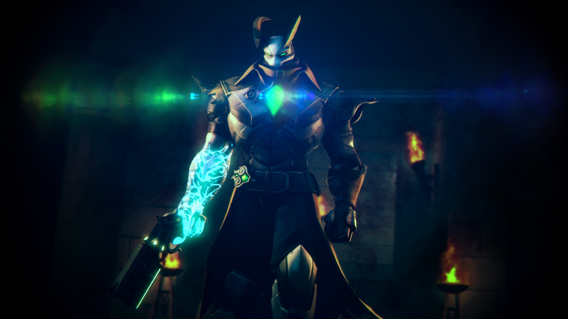 Androxus, Paladins, Armatura, Scuro, Full HD 1080p, sfondo desktop