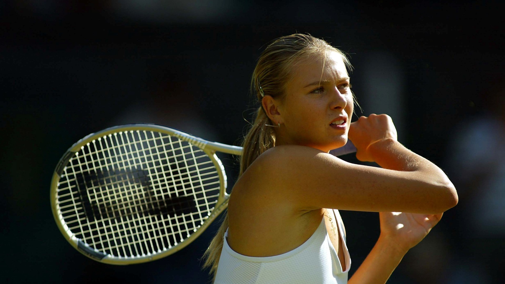 Maria Sharapova, Racchetta, Tennista, 16:9 Full HD, wallpaper widescreen
