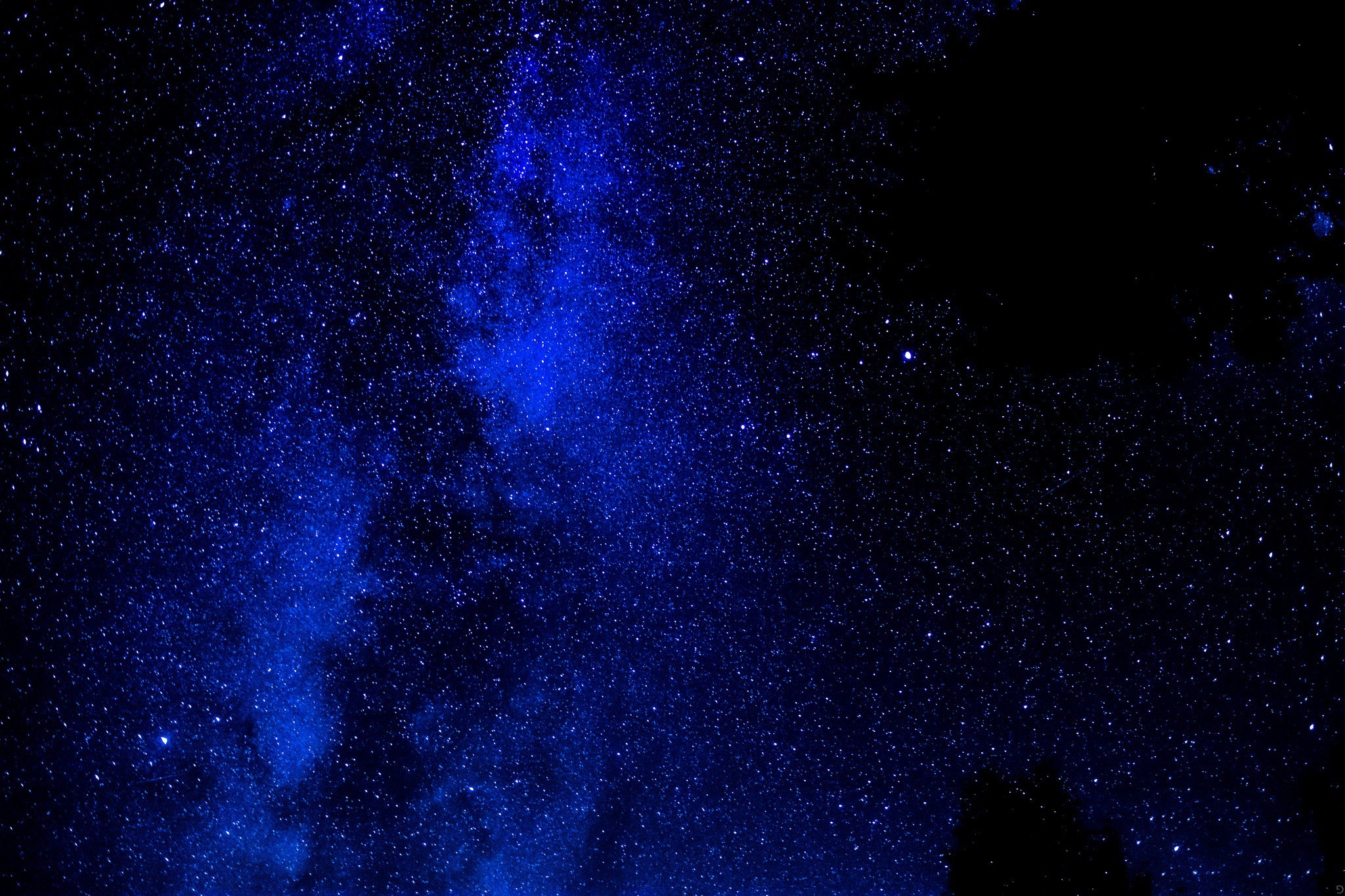 Cielo stellato, Via Lattea, Blu, Spazio, Full HD, sfondo per PC