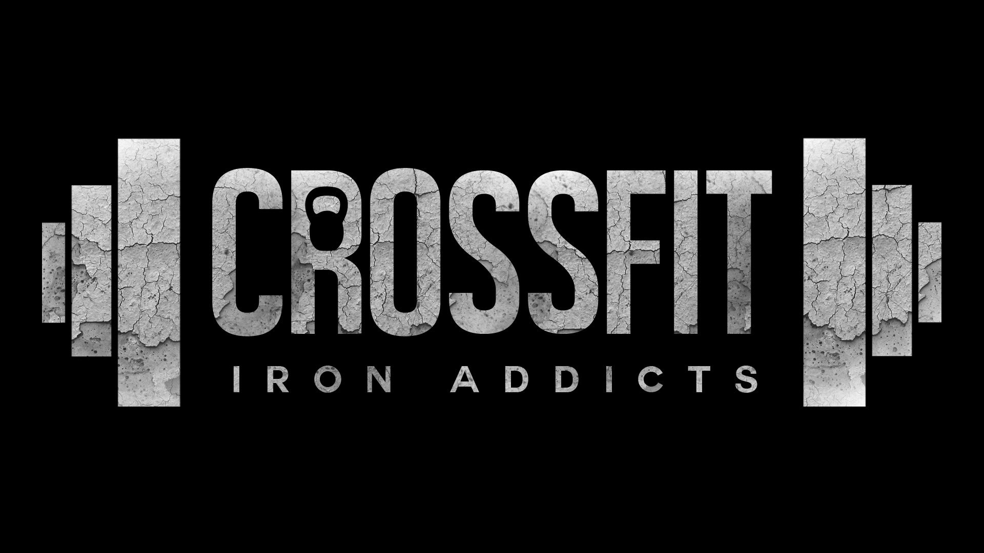 CrossFit, Iron Addicts, Logo, Sfondo nero, Full HD, wallpaper desktop