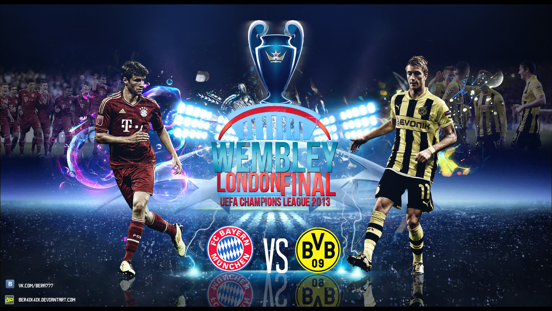 Finale Wembley 2013, Bayern Monaco, Borussia Dortmund, Coppa dei Campioni, sfondo Full HD per computer