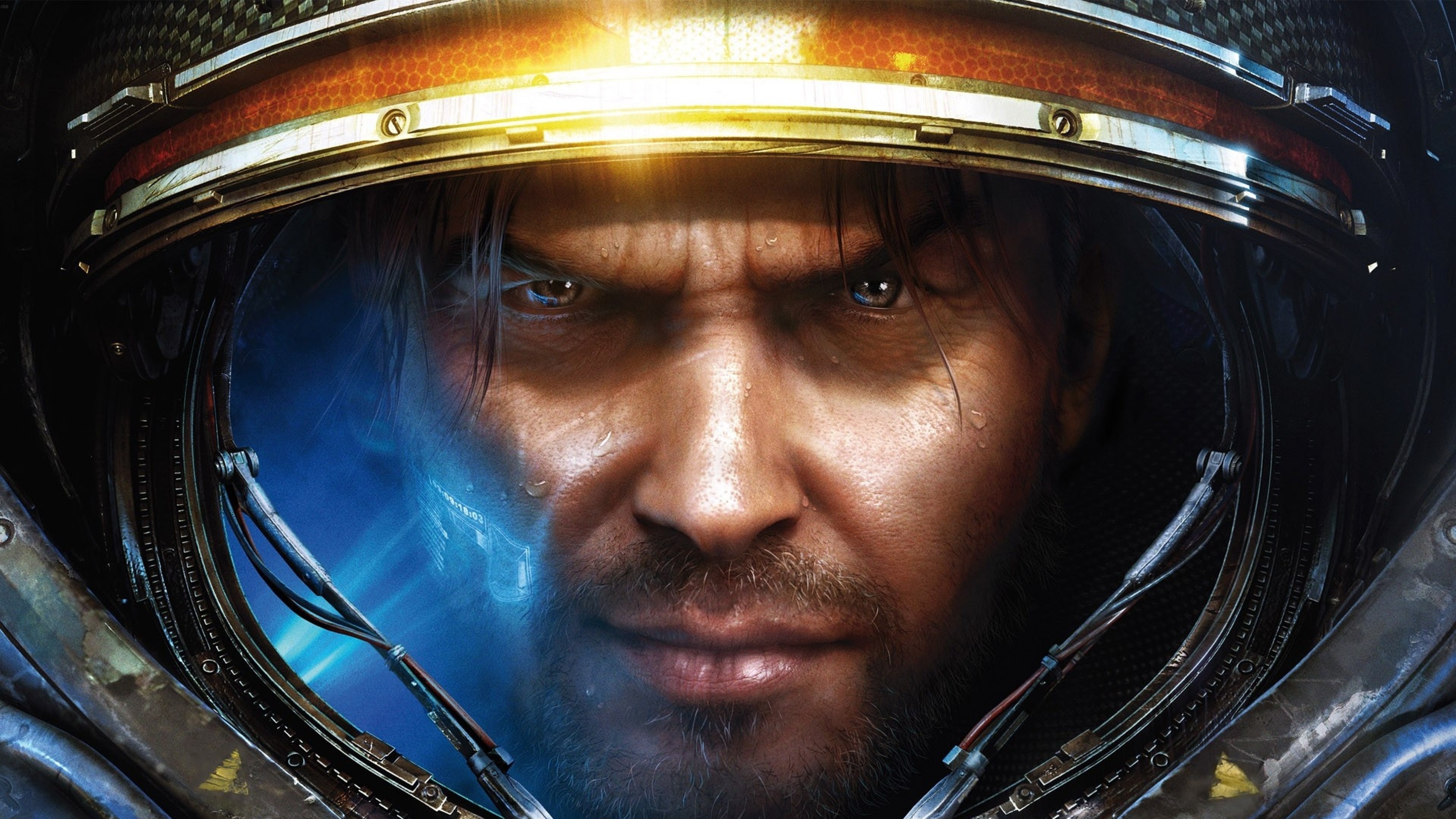 Jim Raynor, StarCraft II, Casco, Primo piano, 4K, sfondo desktop