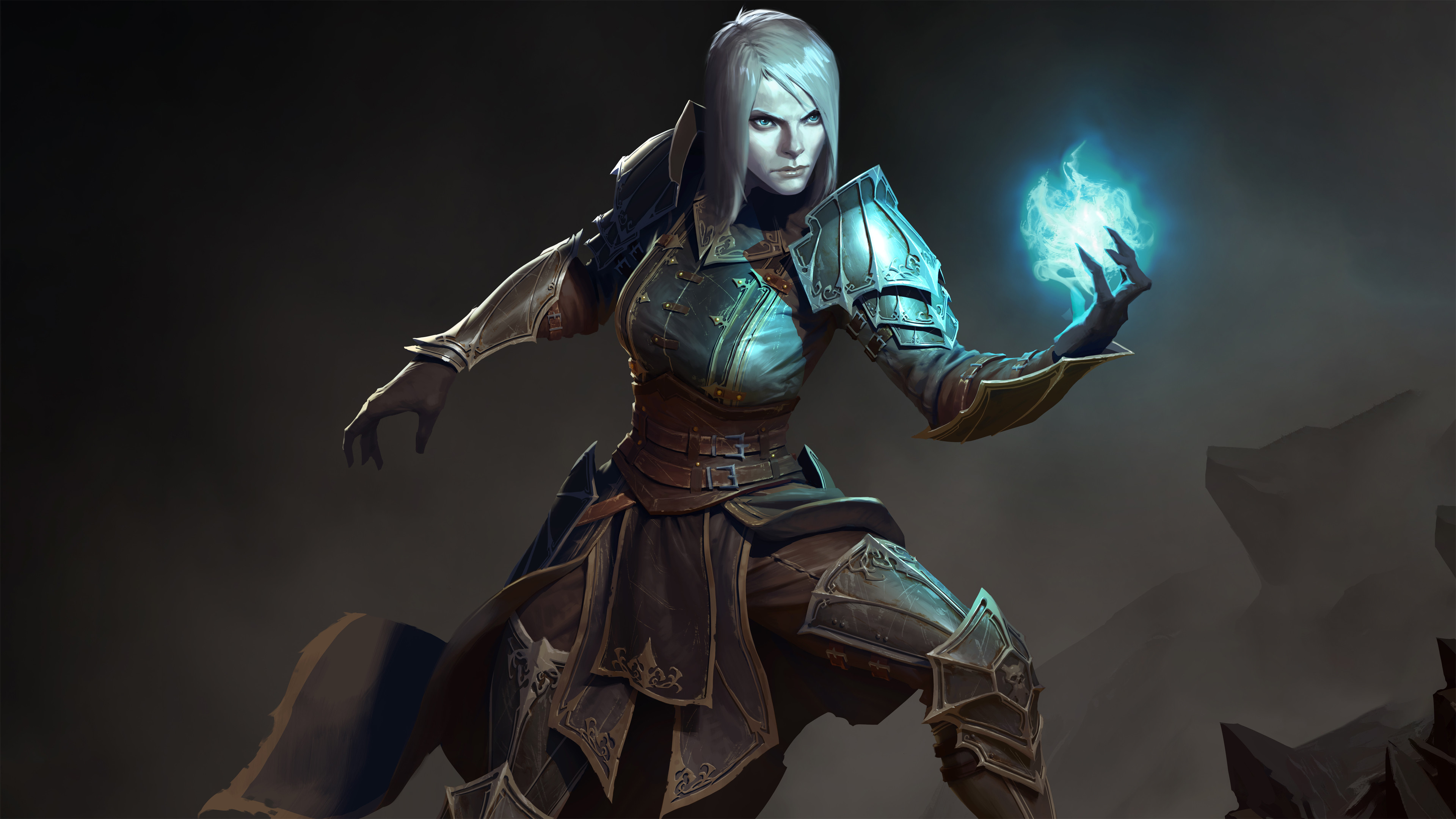 Negromante, Diablo III, Magia, Armatura, 3840x2160, immagine di sfondo