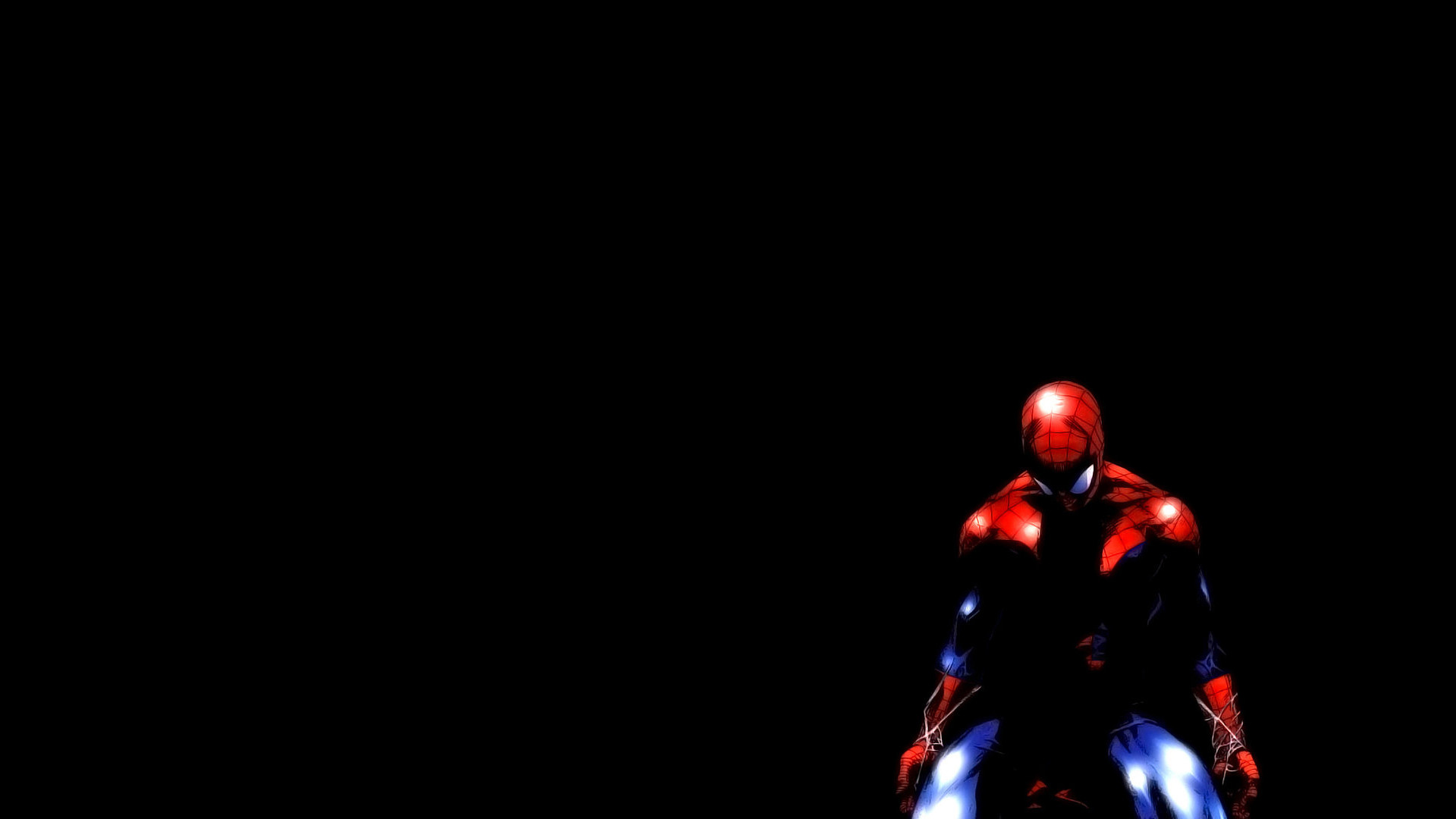 Iron Man, Sfondo nero, Minimalismo, Full HD, wallpaper per computer