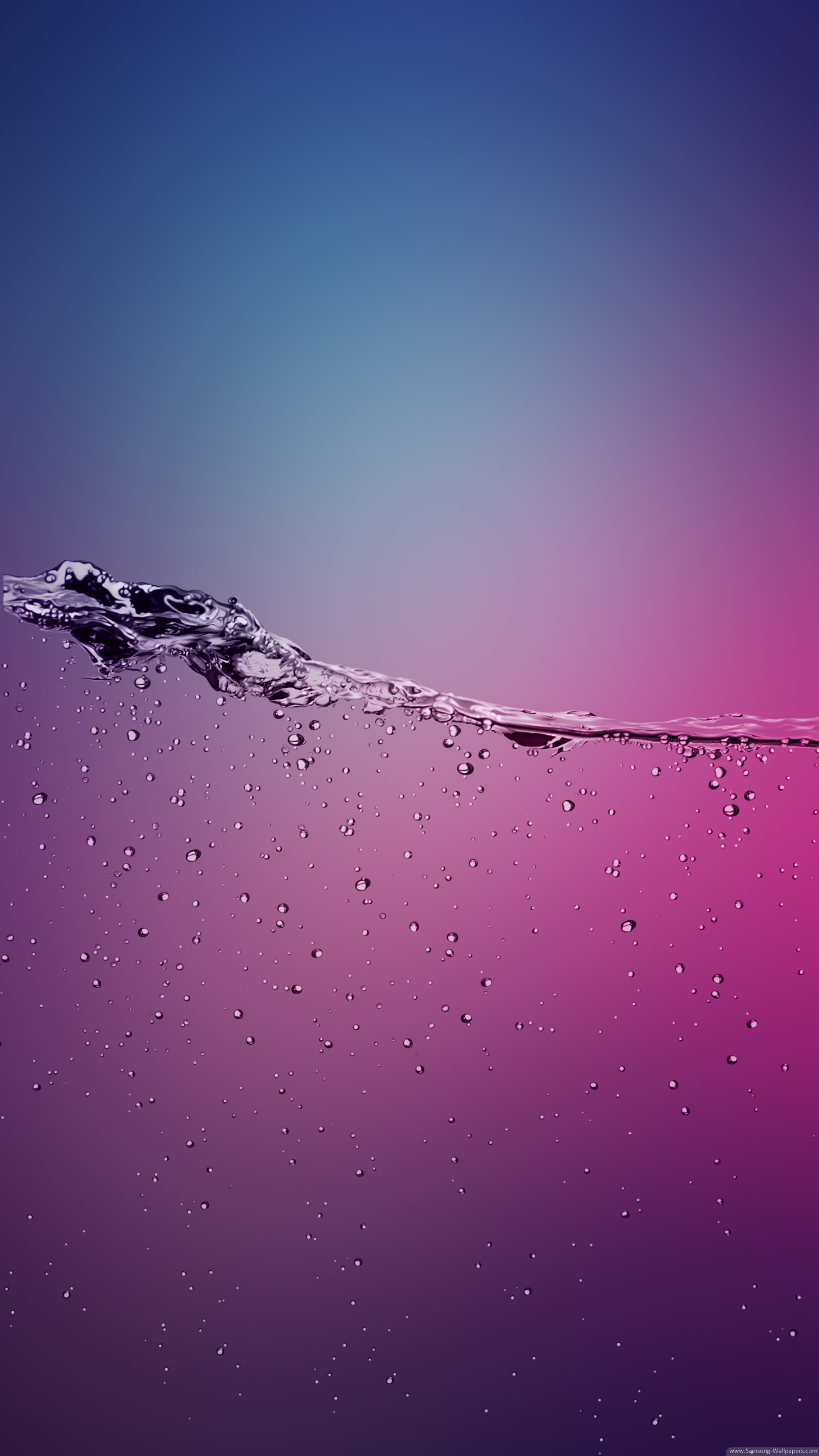 Acqua, Bolle, Viola, Rosa, sfondo Samsung S7 QHD+