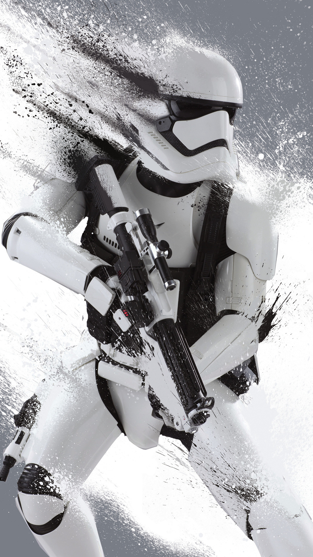 Stormtrooper del Primo Ordine, Star Wars, Effetto dispersione, Verticale, sfondo Full HD per cellulare