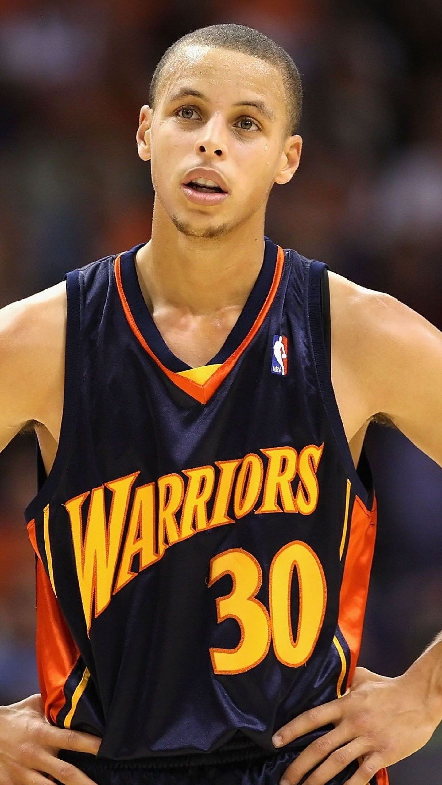 Stephen Curry, Golden State Warriors, Maglia Warriors, Ritratto, sfondo per iPhone
