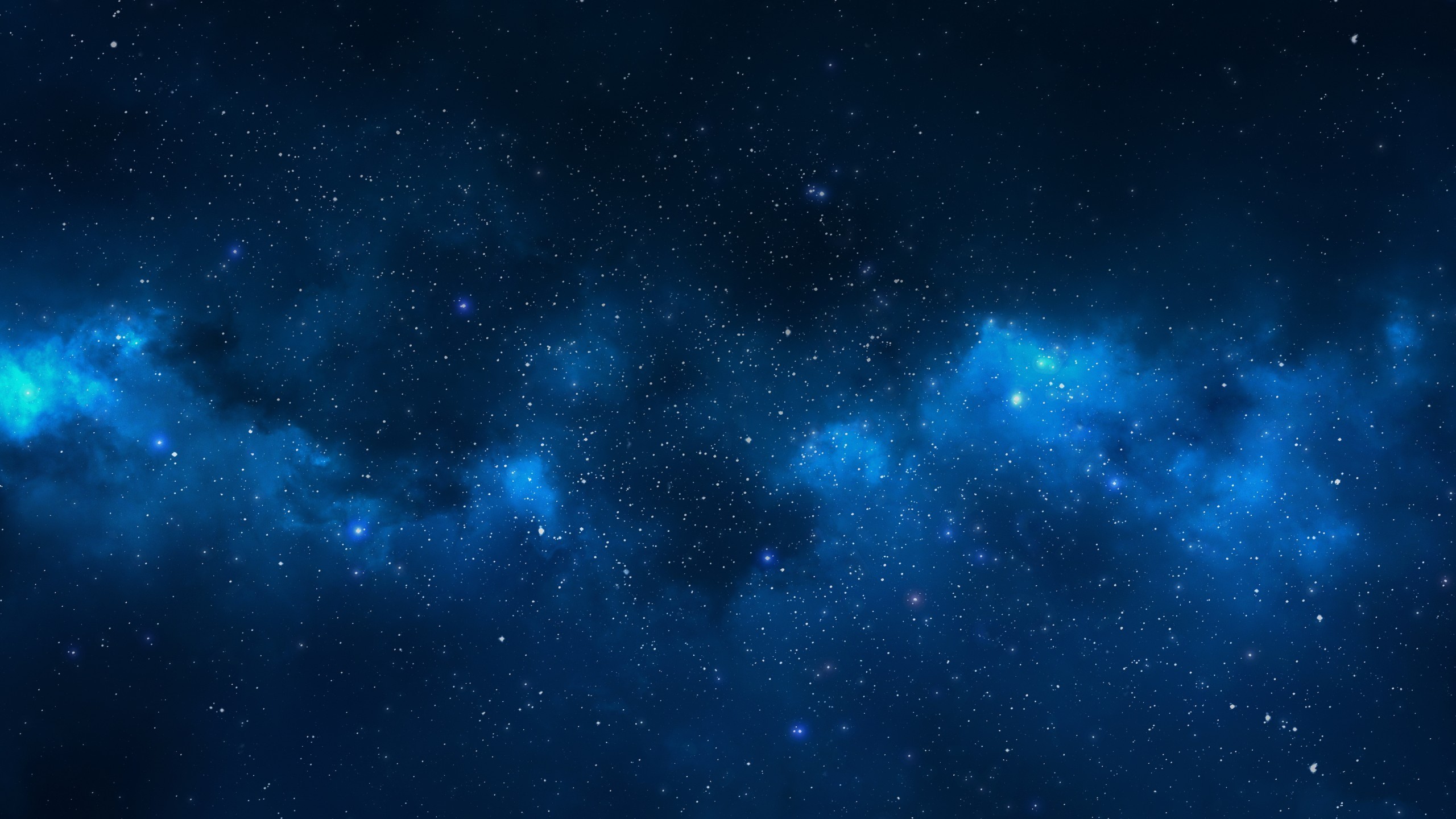 Cielo stellato, Via Lattea, Blu, 2K, sfondo Windows 11