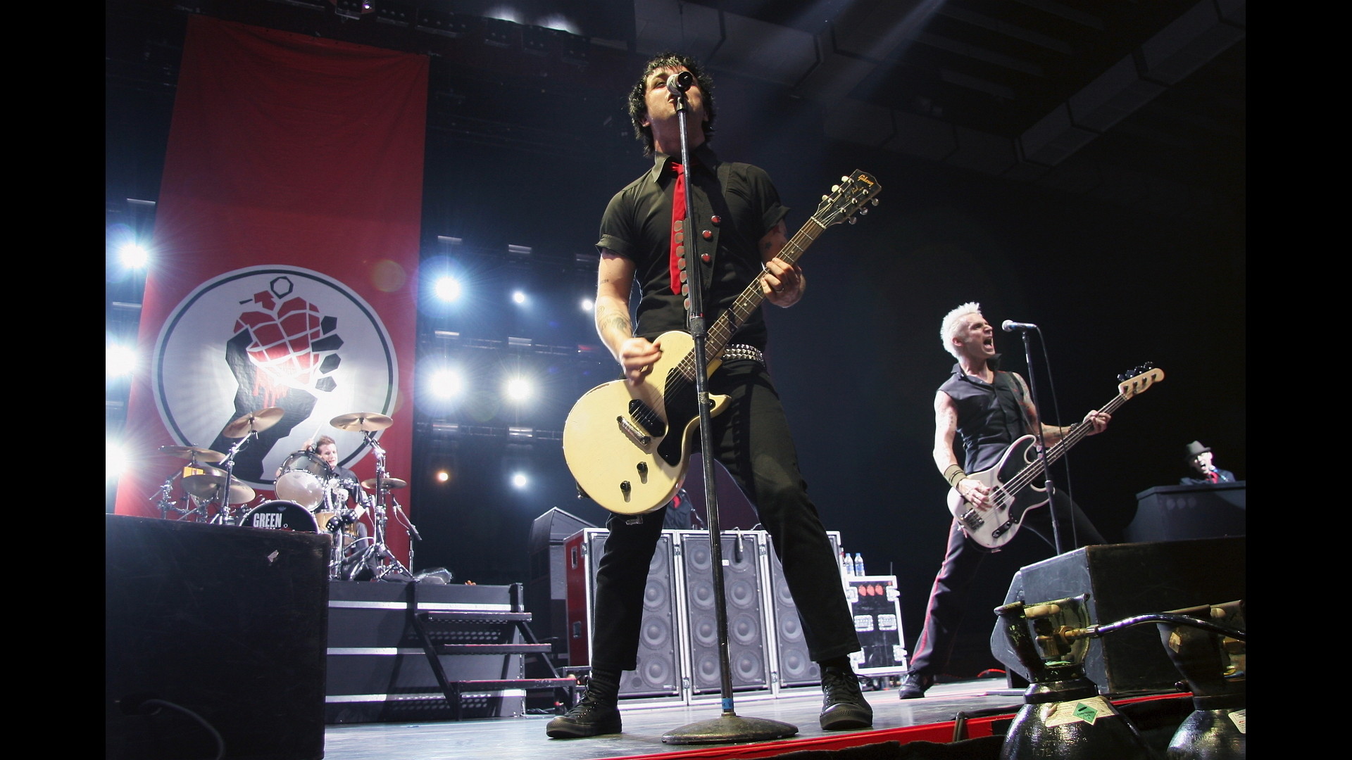 Green Day, Billie Joe Armstrong, Mike Dirnt, Concerto, Full HD, sfondo desktop
