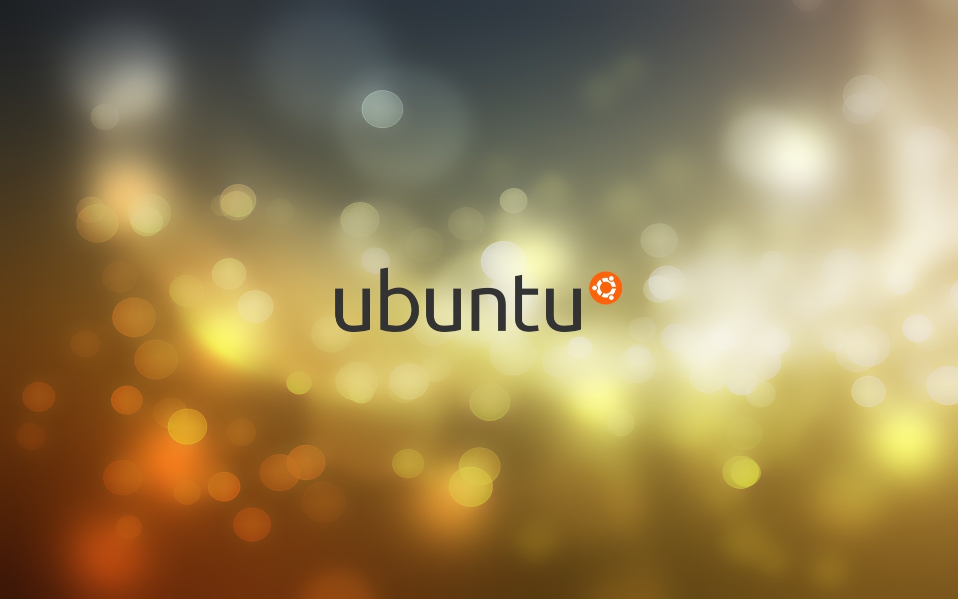 Ubuntu, Bokeh, Oro, Full HD, sfondo desktop