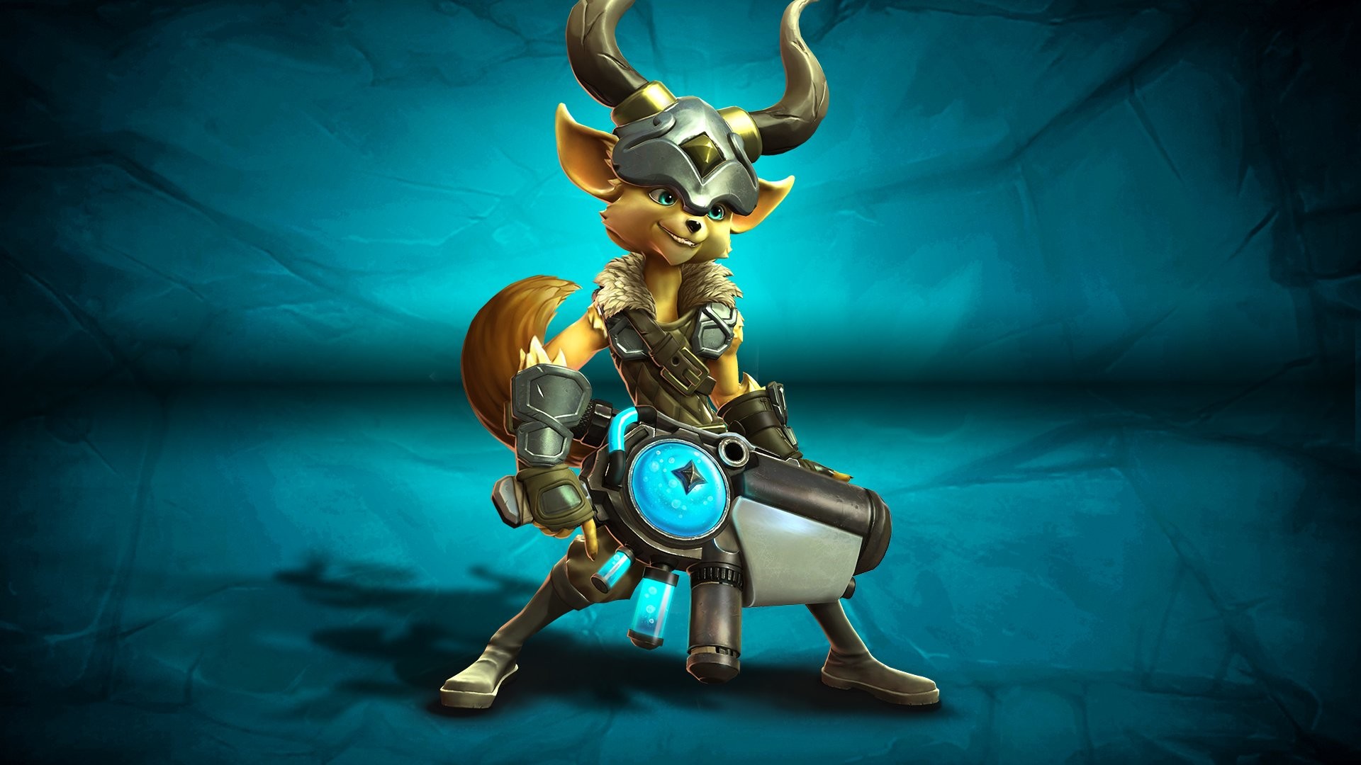 Pip, Paladins, Corna, Turchese, Full HD, sfondo Windows 11