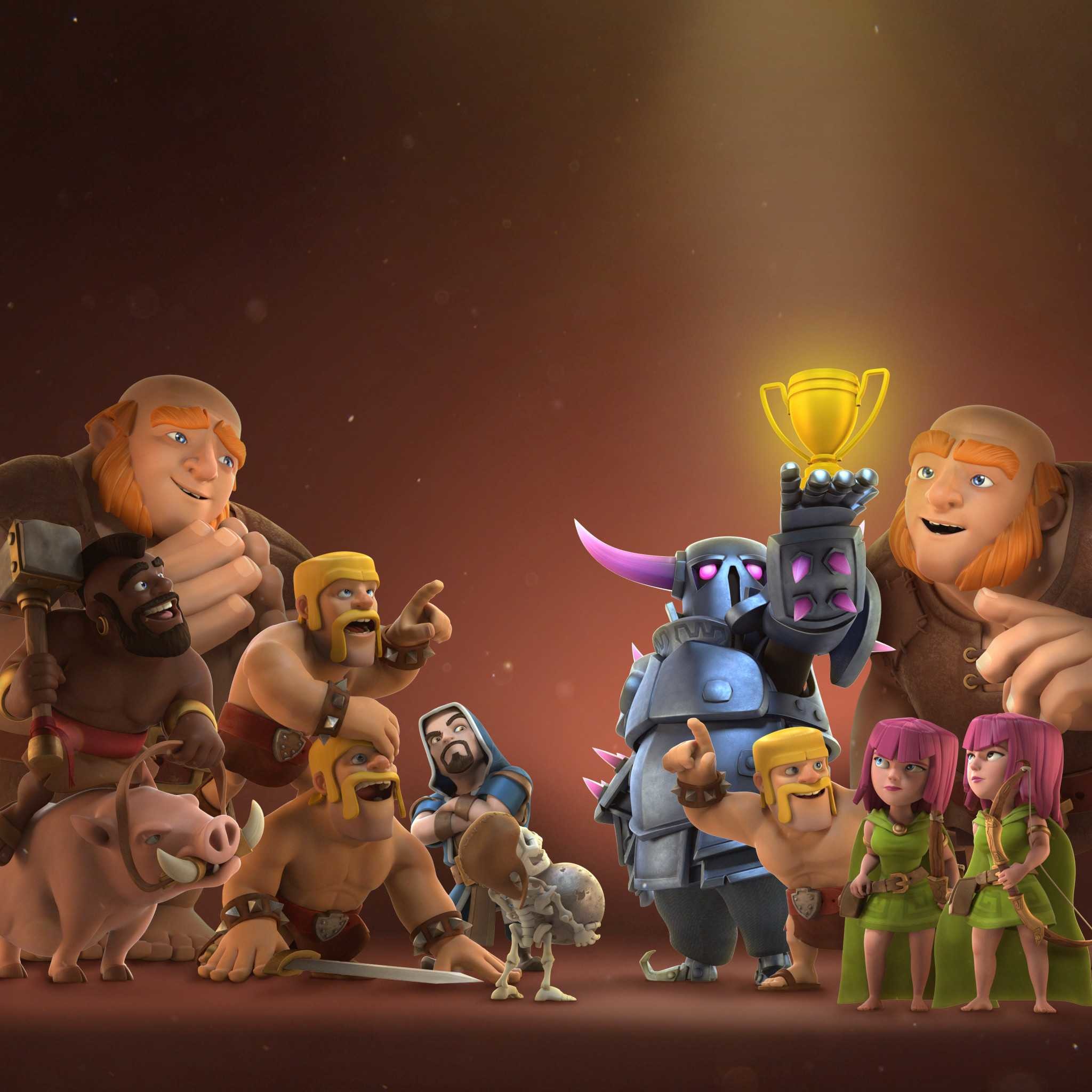 Clash of Clans, Trofeo, P.E.K.K.A, Personaggi, Full HD, schermata di blocco iPad