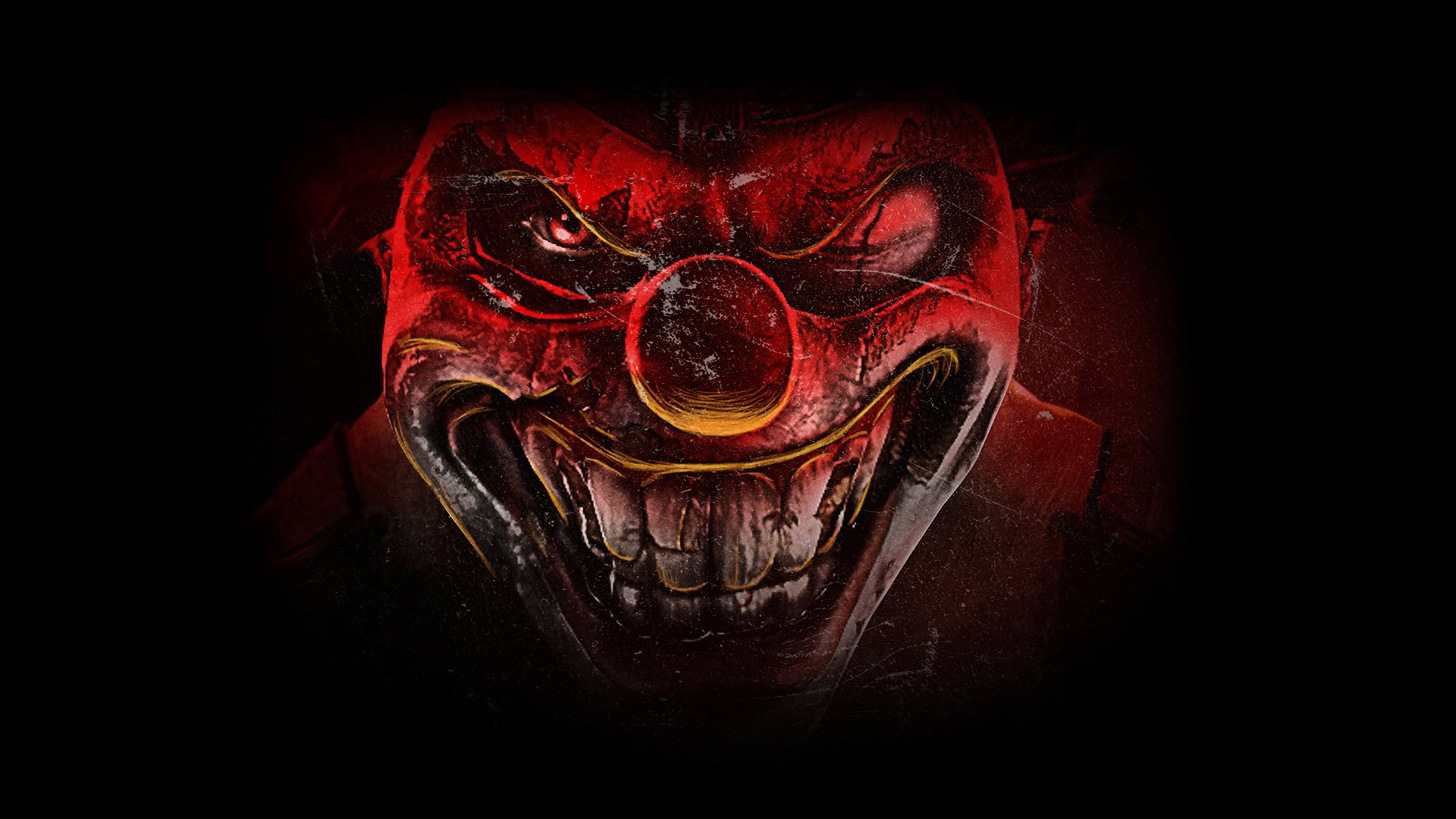 Twisted Metal, Sweet Tooth, Clown, Rosso, Full HD, sfondo per PC e portatile