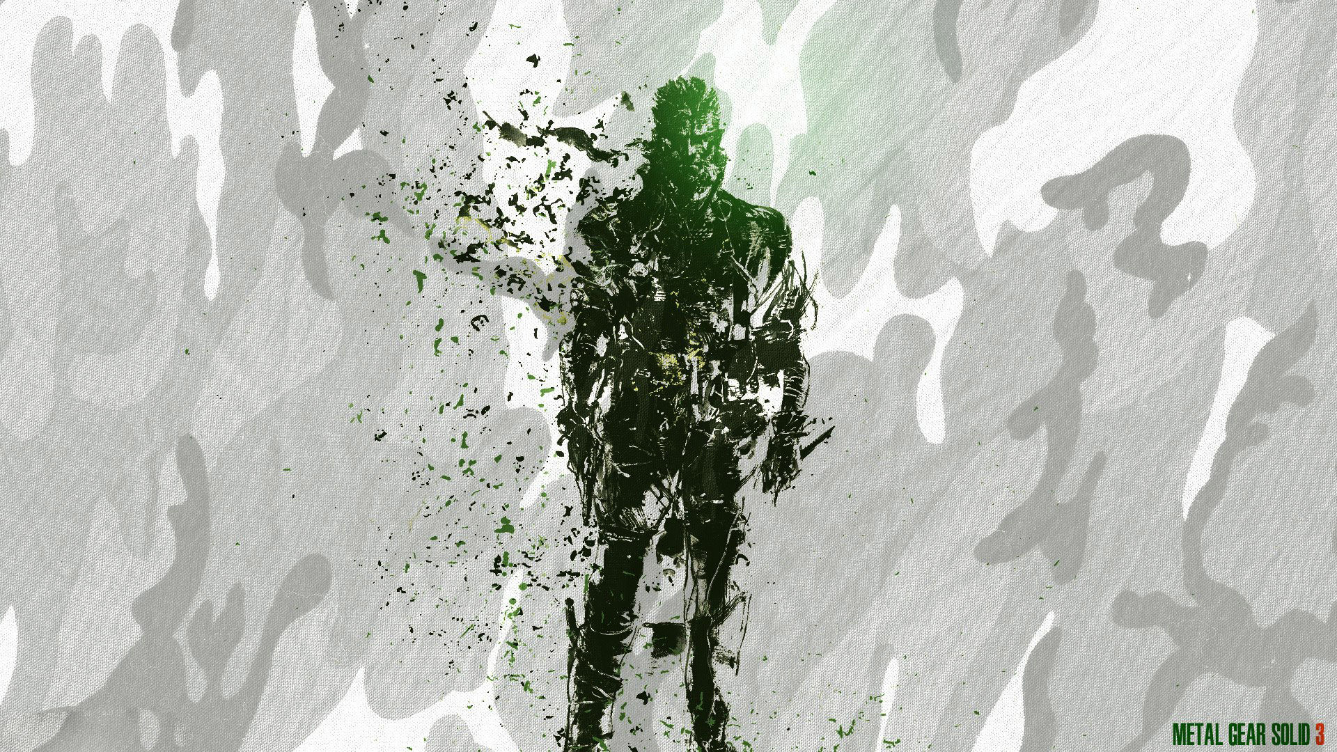 Metal Gear Solid 3: Snake Eater, Mimetica, Silhouette, Verde, Full HD, sfondo per PC e portatile