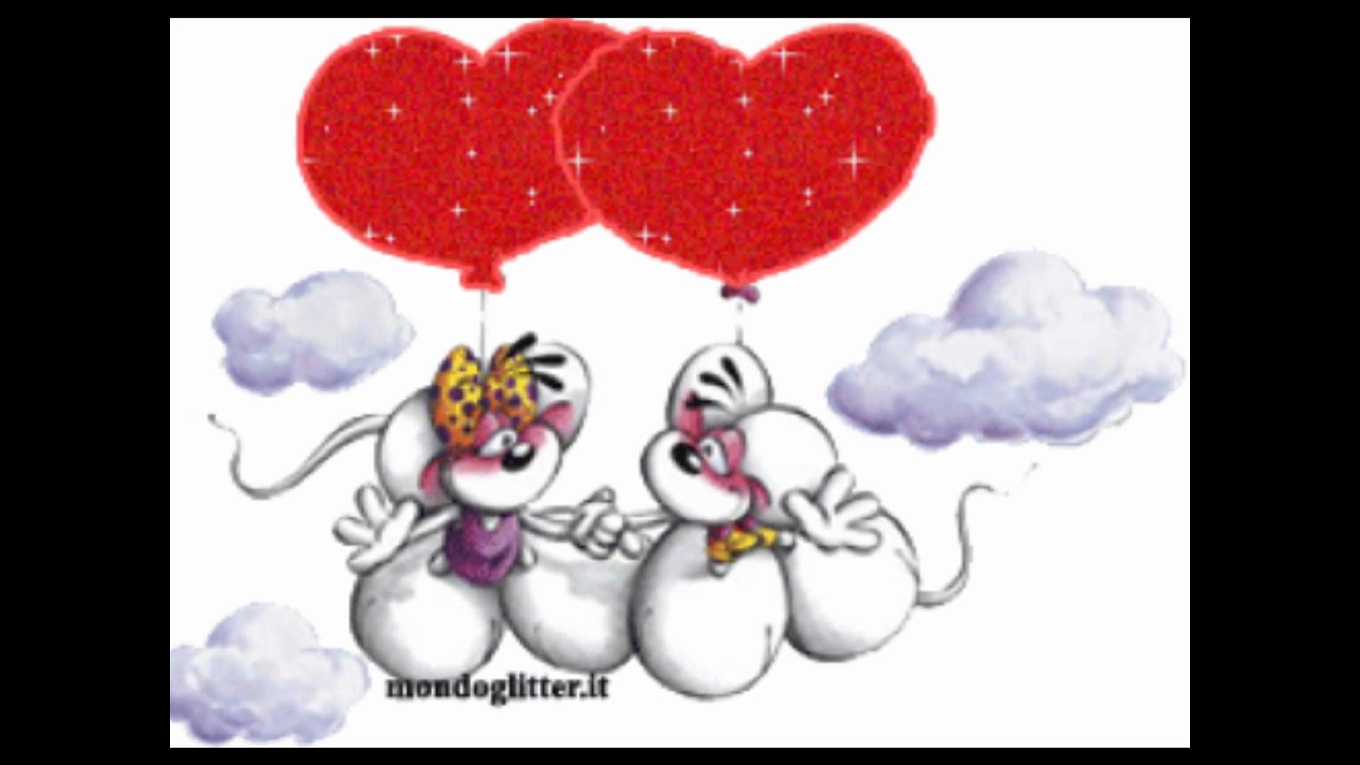 Diddl, Palloncini a cuore, Glitter, Topolini, Full HD 1080p, sfondo desktop
