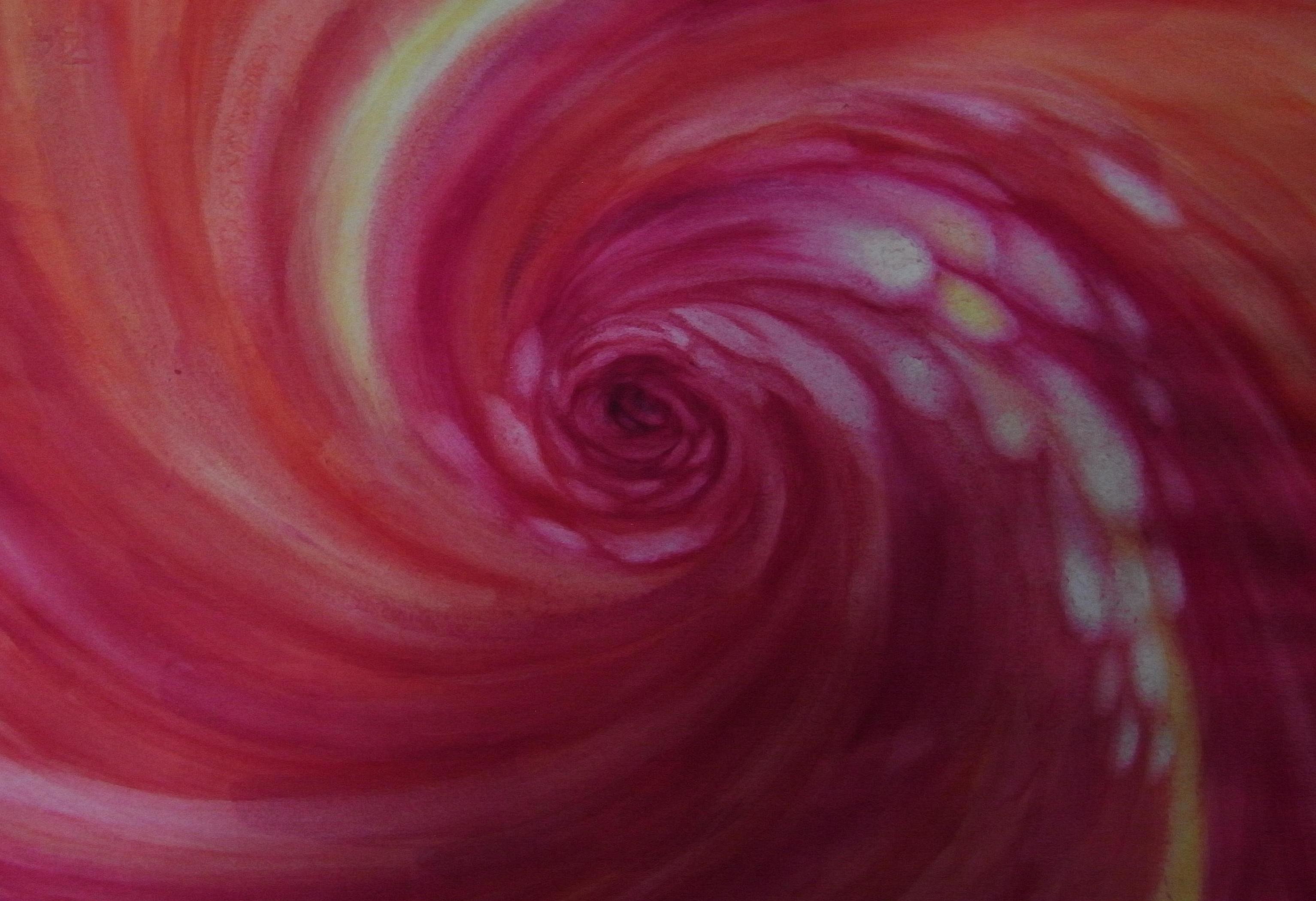 Spirale, Rosso, Astratto, 2K, sfondo desktop