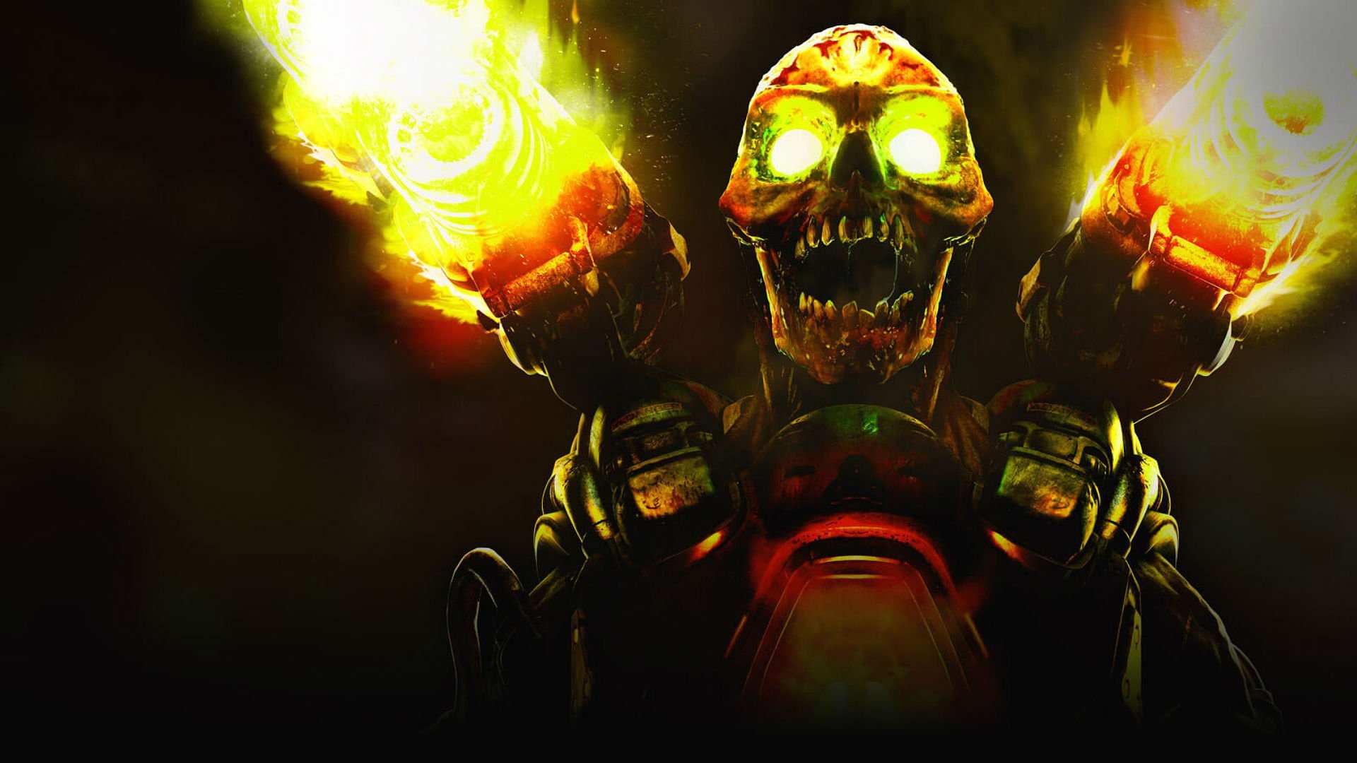 Revenant, Doom (2016), Fiamme, Teschio, Full HD, sfondo per PC