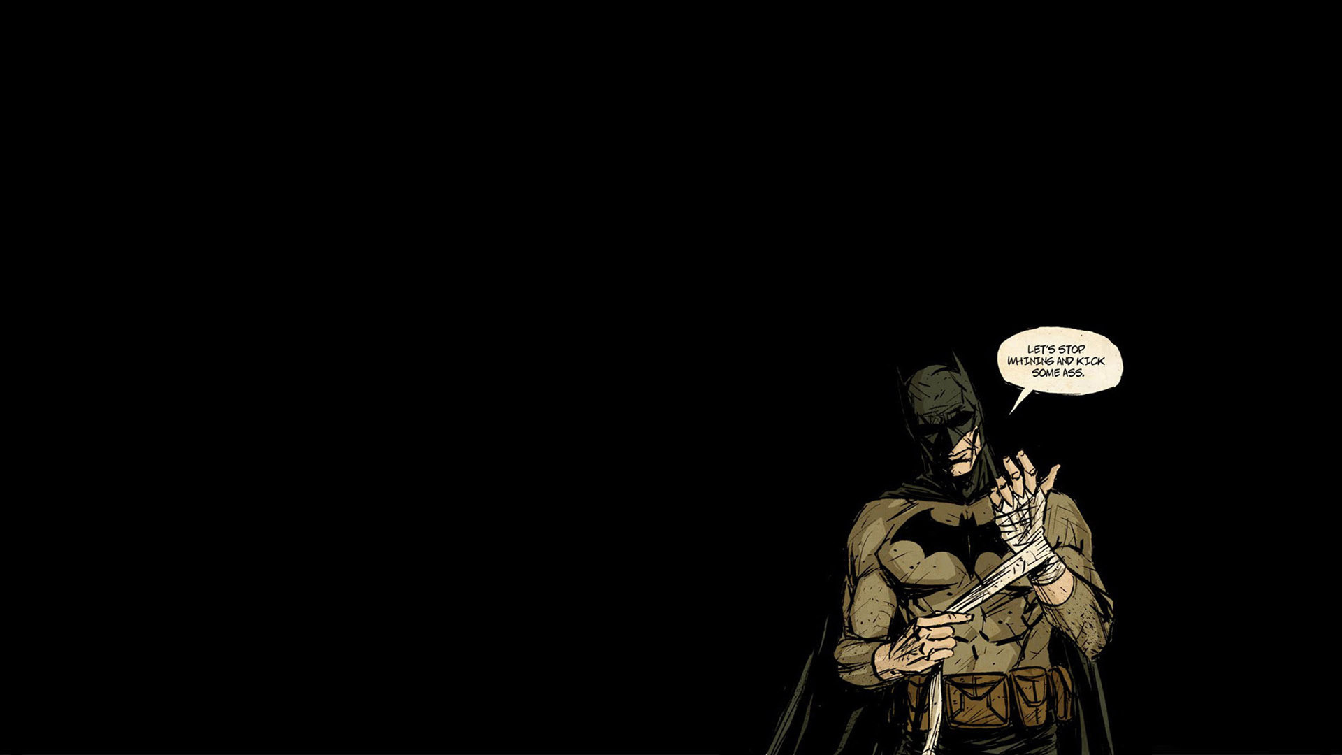 Batman, Fumetto, Fumetto vintage, Sfondo nero, 1920x1080, wallpaper desktop