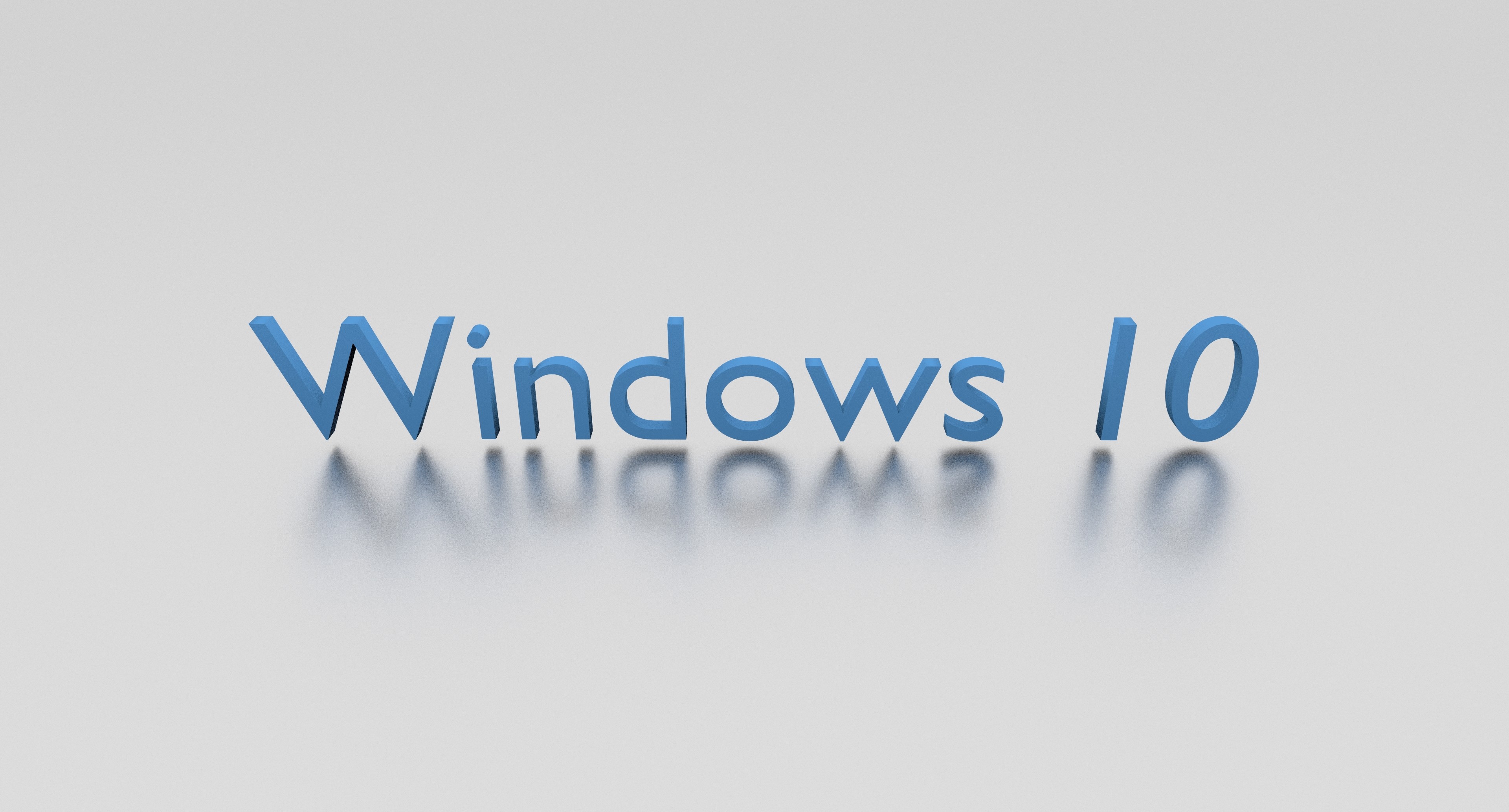 Windows 10, Scritta 3D, Grigio, 4K, sfondo per PC e portatile
