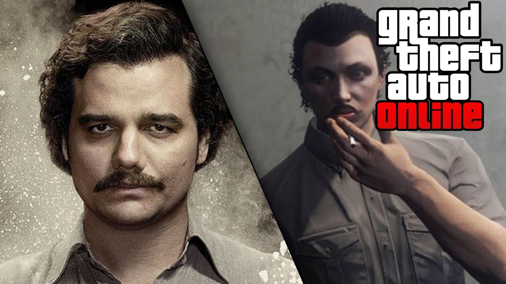 Pablo Escobar, Wagner Moura, Narcos, Grand Theft Auto Online, Confronto, sfondo desktop 1080p