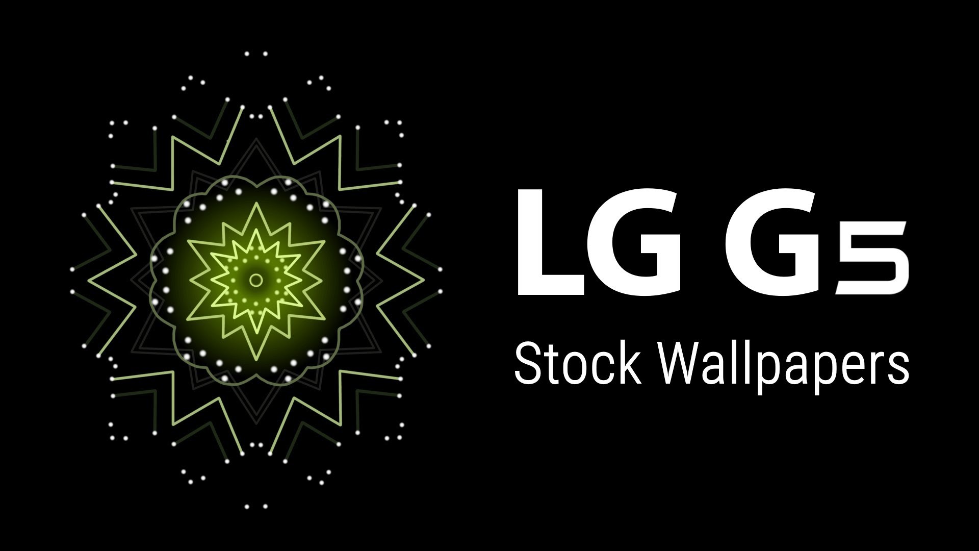 LG G5, Sfondi stock, Mandala, Sfondo nero, Full HD, wallpaper per computer