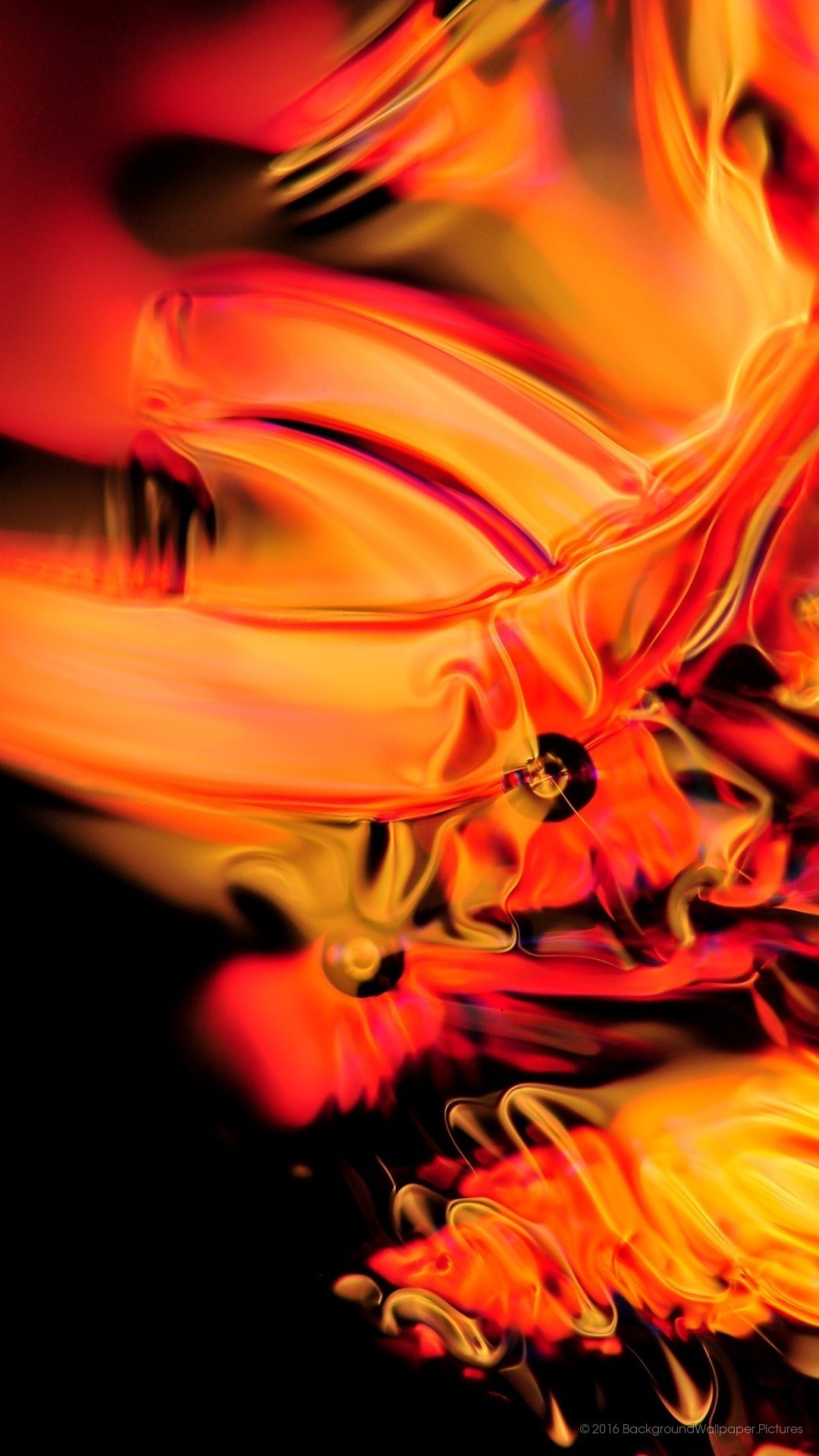 Arte astratta, Arancione, Rosso, Fiamme, sfondo per il tuo desktop