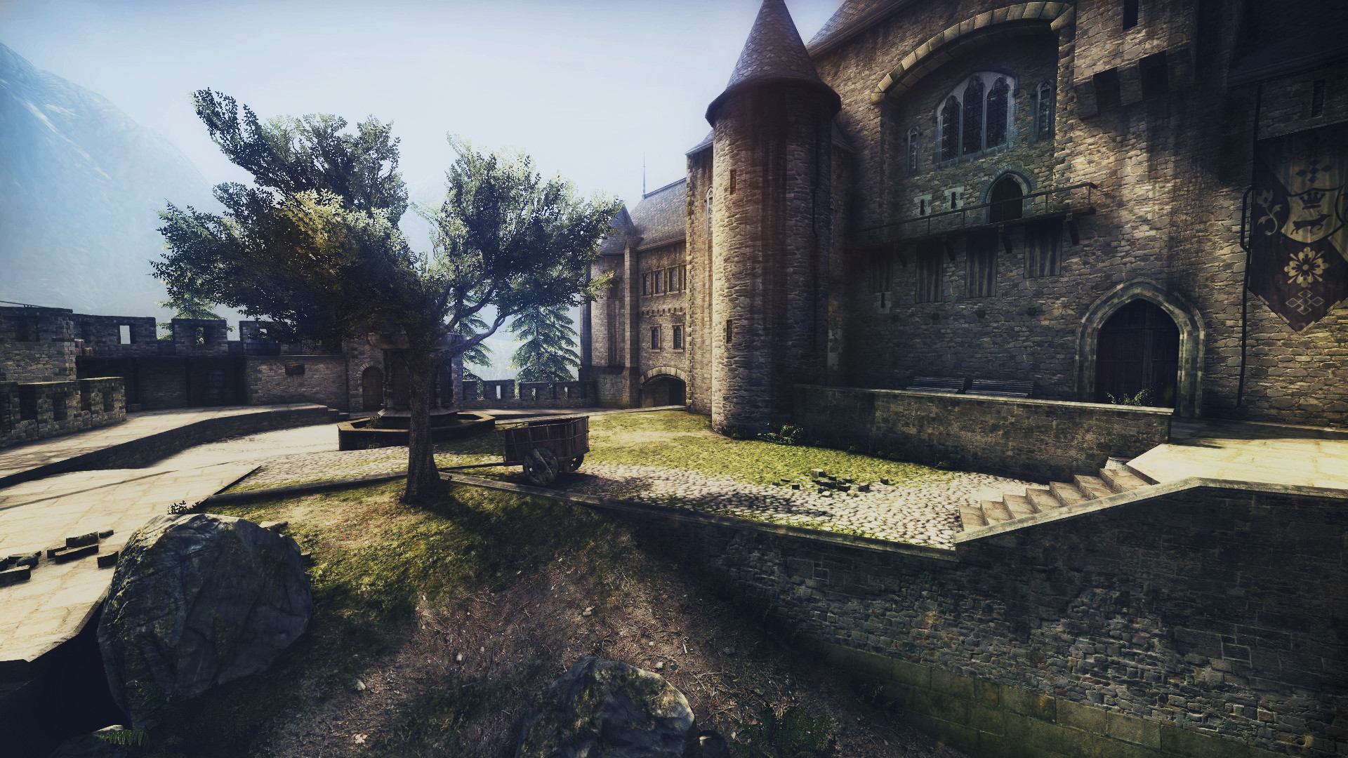 CS:GO, Cobblestone, Castello, Mappa, Full HD 1080p, sfondo desktop