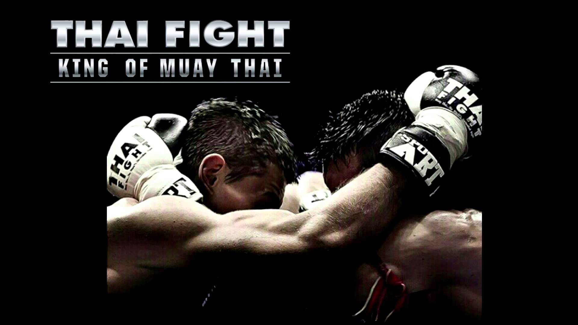 Thai Fight, King of Muay Thai, Guantoni, Incontro, Sfondo nero, Full HD, wallpaper per computer