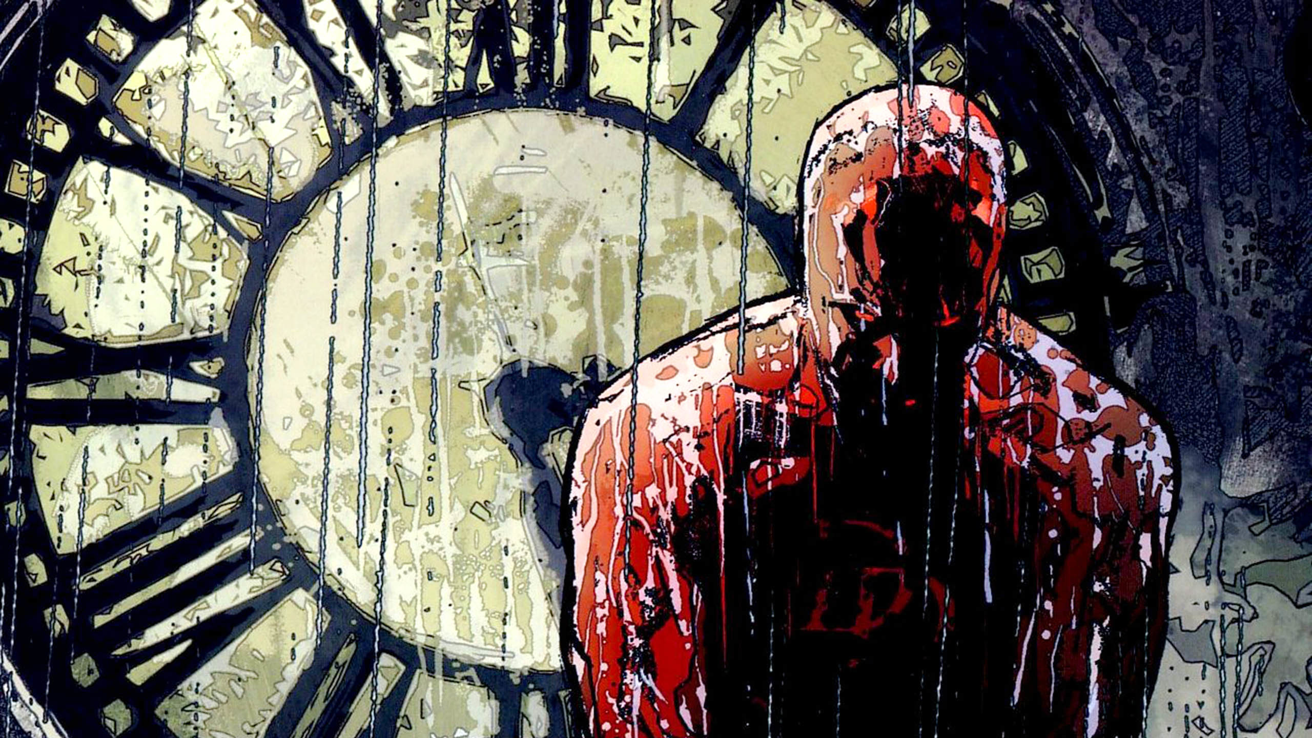 Daredevil, Orologio, Fumetto, Pioggia, 2K, sfondo per PC e portatile