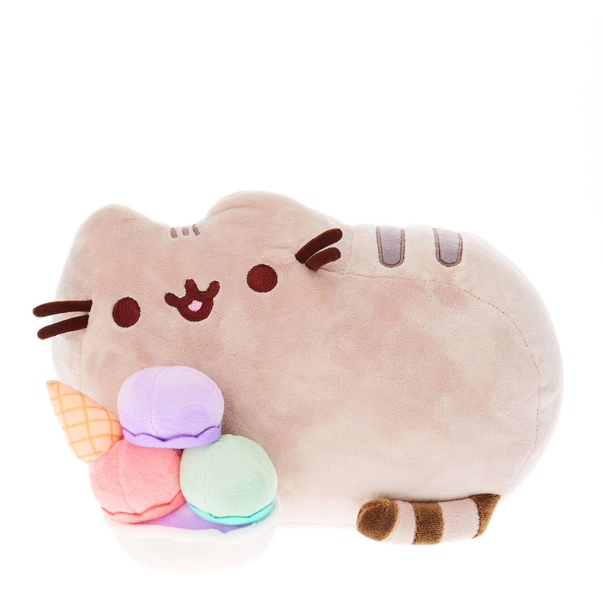 Pusheen, Peluche, Macarons, Rosa, sfondo per iPad e tablet