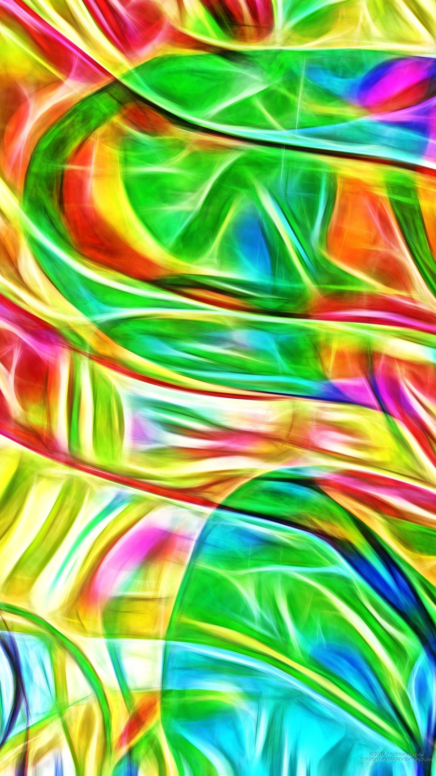 Astratto, Arte frattale, Colori vivaci, wallpaper Samsung S25