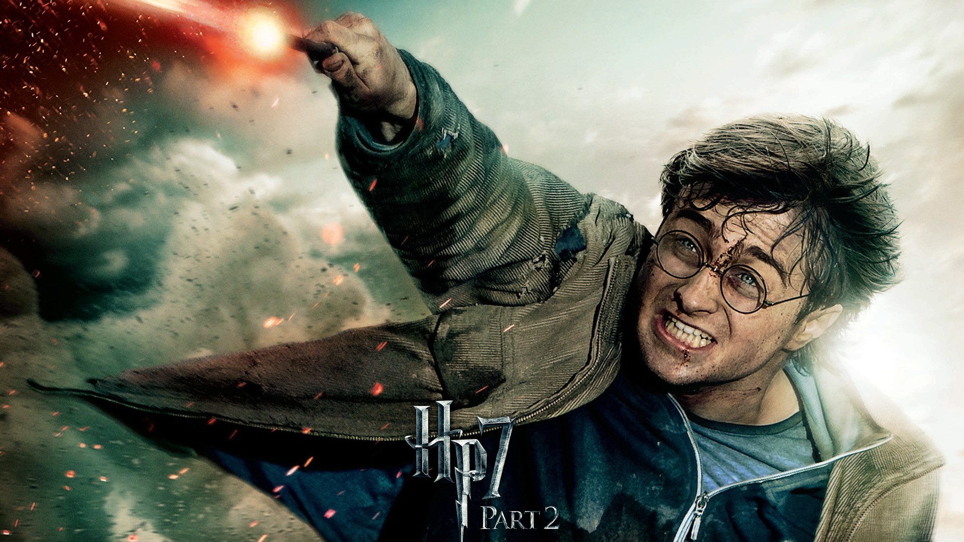 Harry Potter, Daniel Radcliffe, Harry Potter e i Doni della Morte - Parte 2, Incantesimo, sfondo desktop