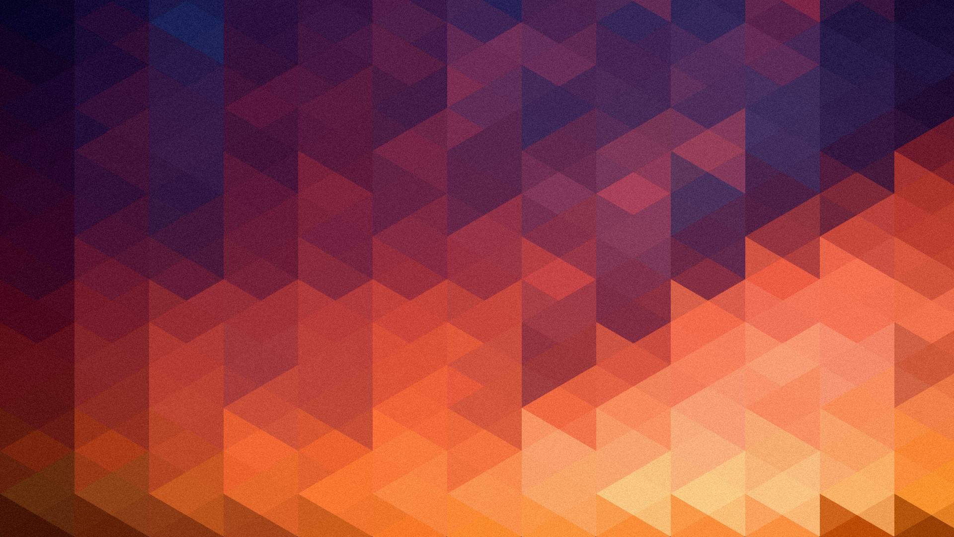 Low poly, Triangoli, Viola e arancione, Full HD 1080p, sfondo desktop