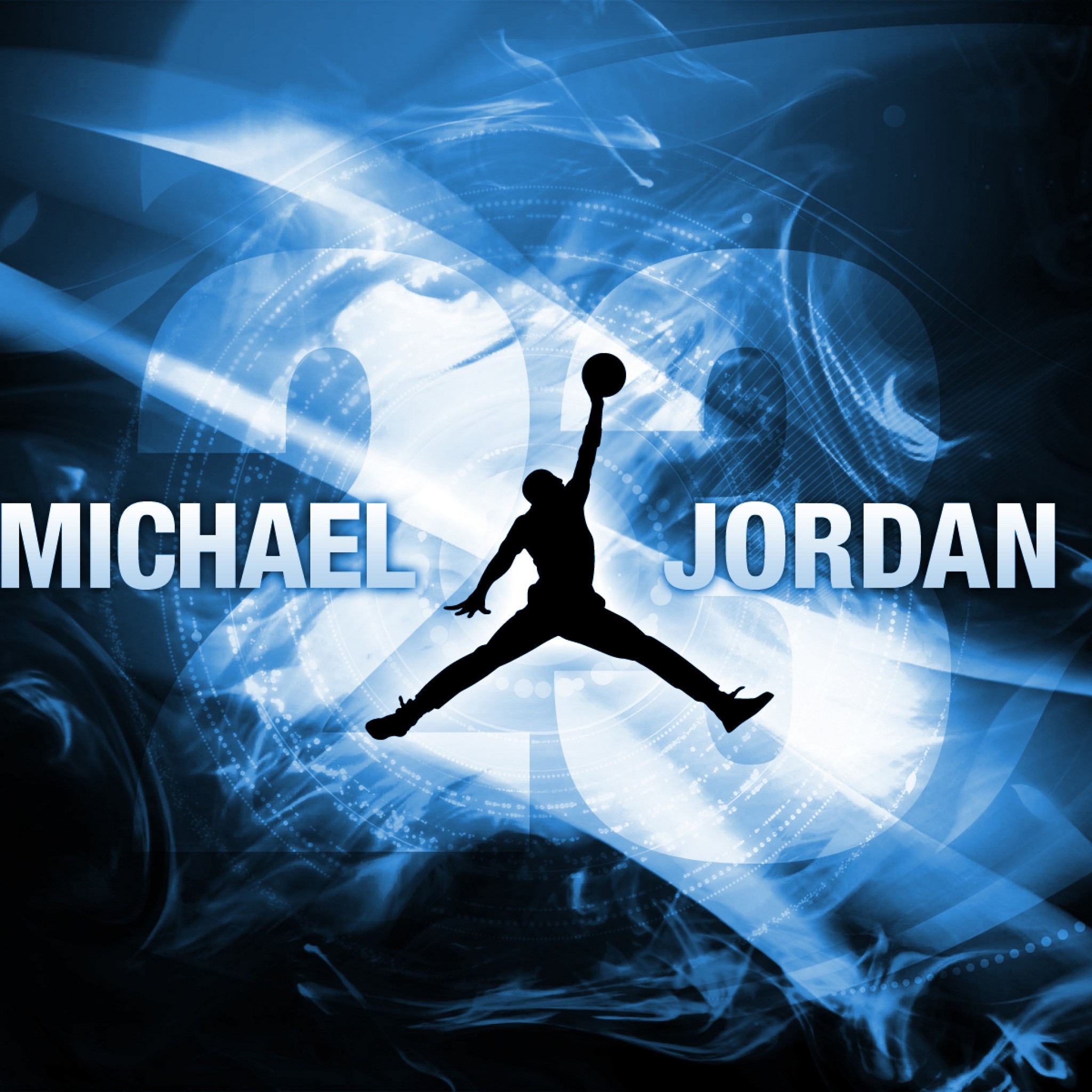 Michael Jordan, Jumpman, Air Jordan, Blu, Full HD, sfondo per iPad e tablet