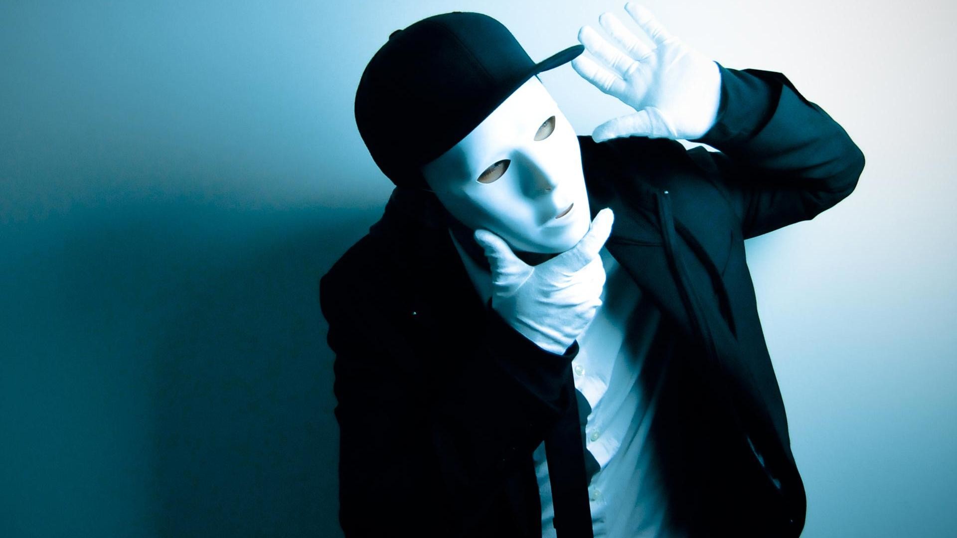 Maschera bianca, Ballerino, Cappellino, Mimo, 1920x1080, immagine di sfondo