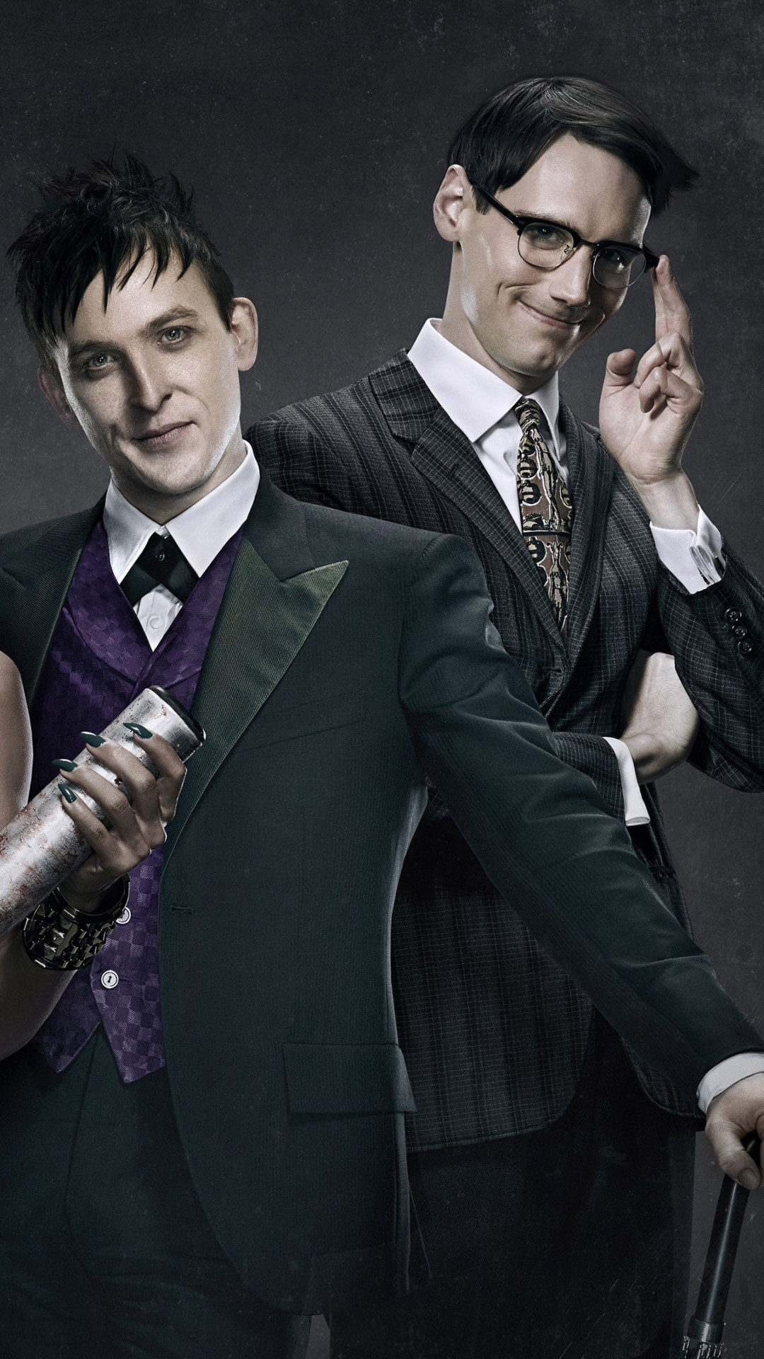 Gotham, Pinguino, Enigmista, Robin Lord Taylor, Cory Michael Smith, sfondo Full HD per cellulare