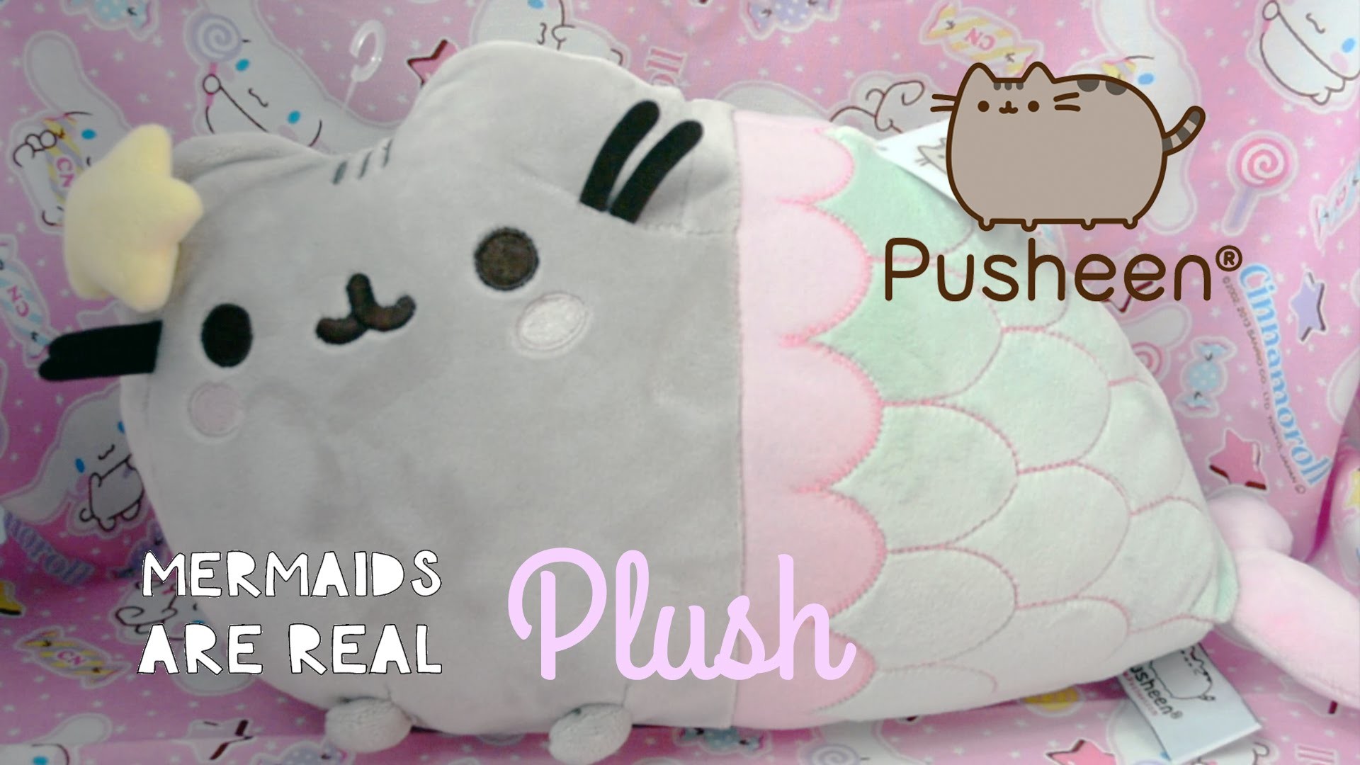 Pusheen, Peluche, Sirena, Rosa, Full HD, sfondo desktop