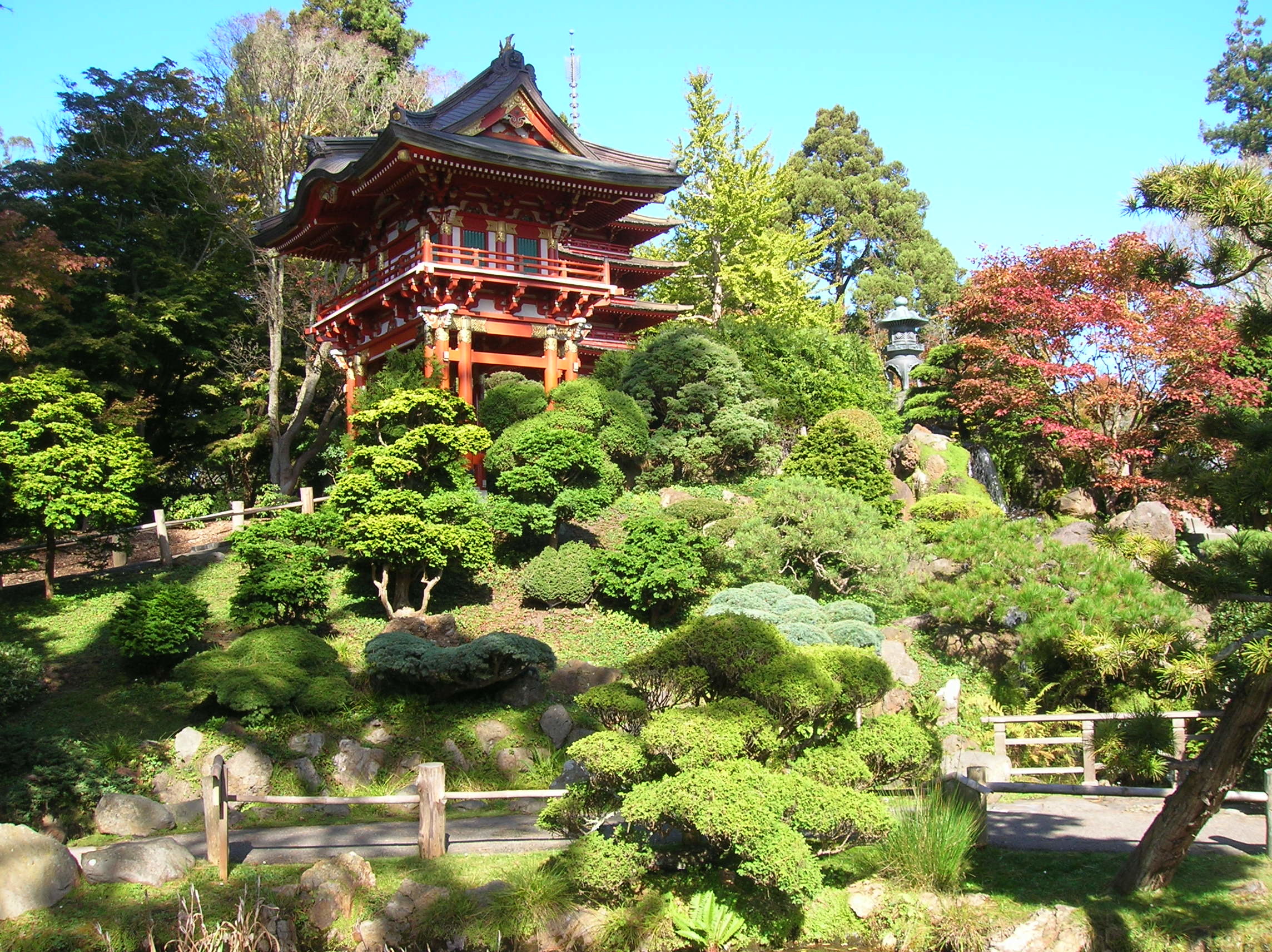Giardino del tè giapponese, Golden Gate Park, Pagoda, Giardino, Full HD, sfondo per iPad e tablet