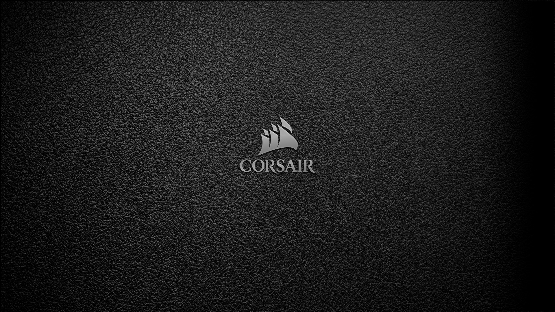 Corsair, Logo, Pelle, Nero, 16:9 Full HD, sfondo widescreen