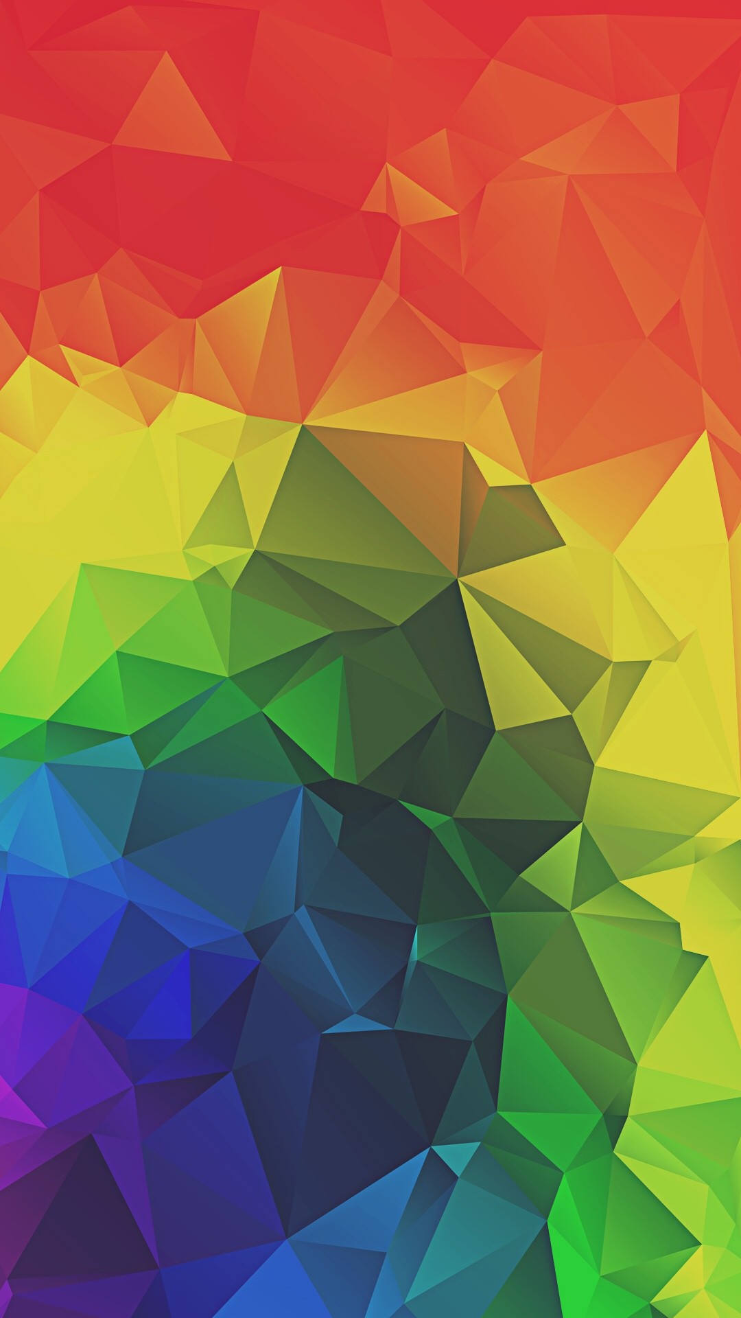 Low poly, Arcobaleno, Geometrico, wallpaper iPhone 6