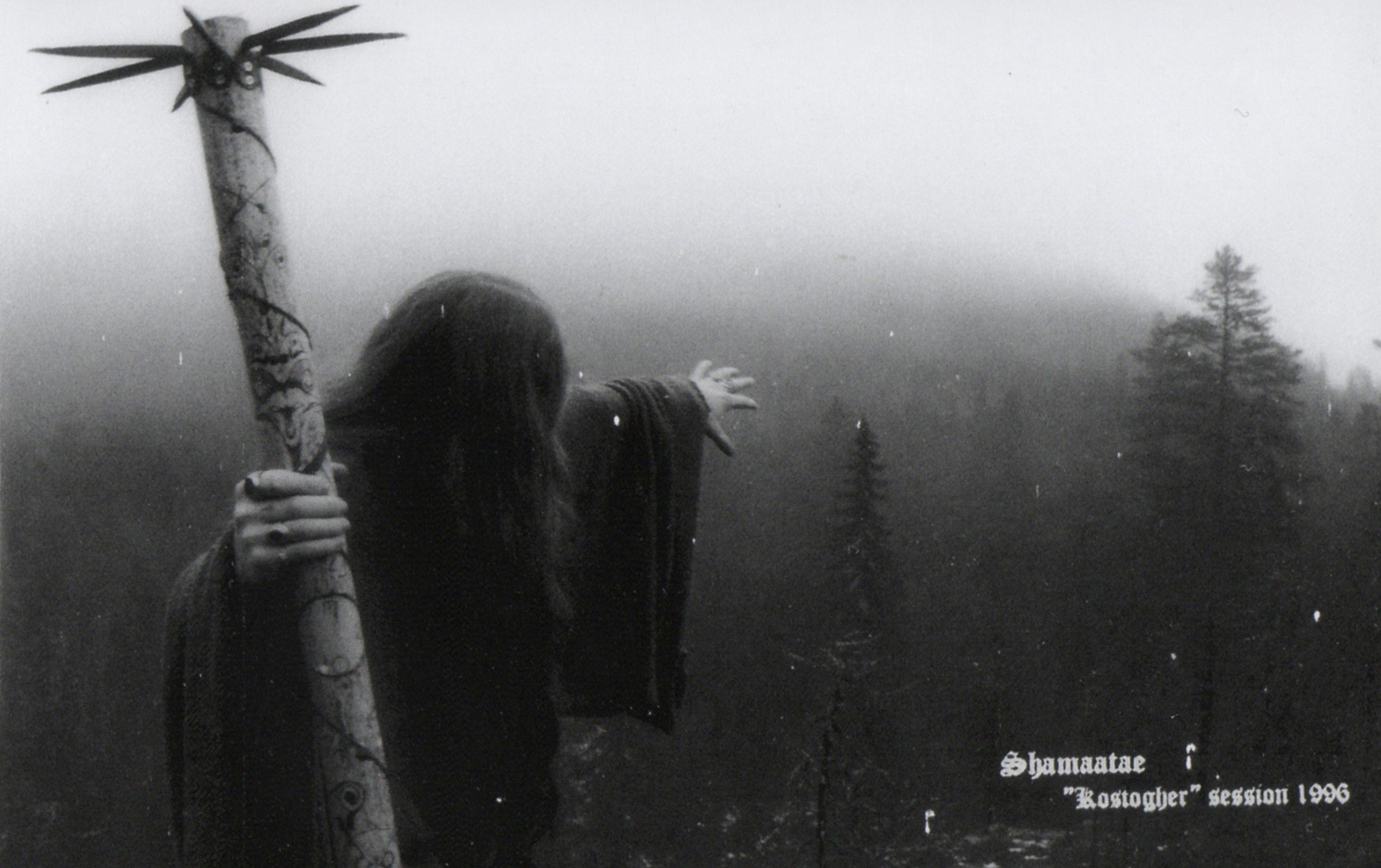 Black metal, Foresta, Nebbia, Bianco e nero, 16:10 2K, sfondo widescreen