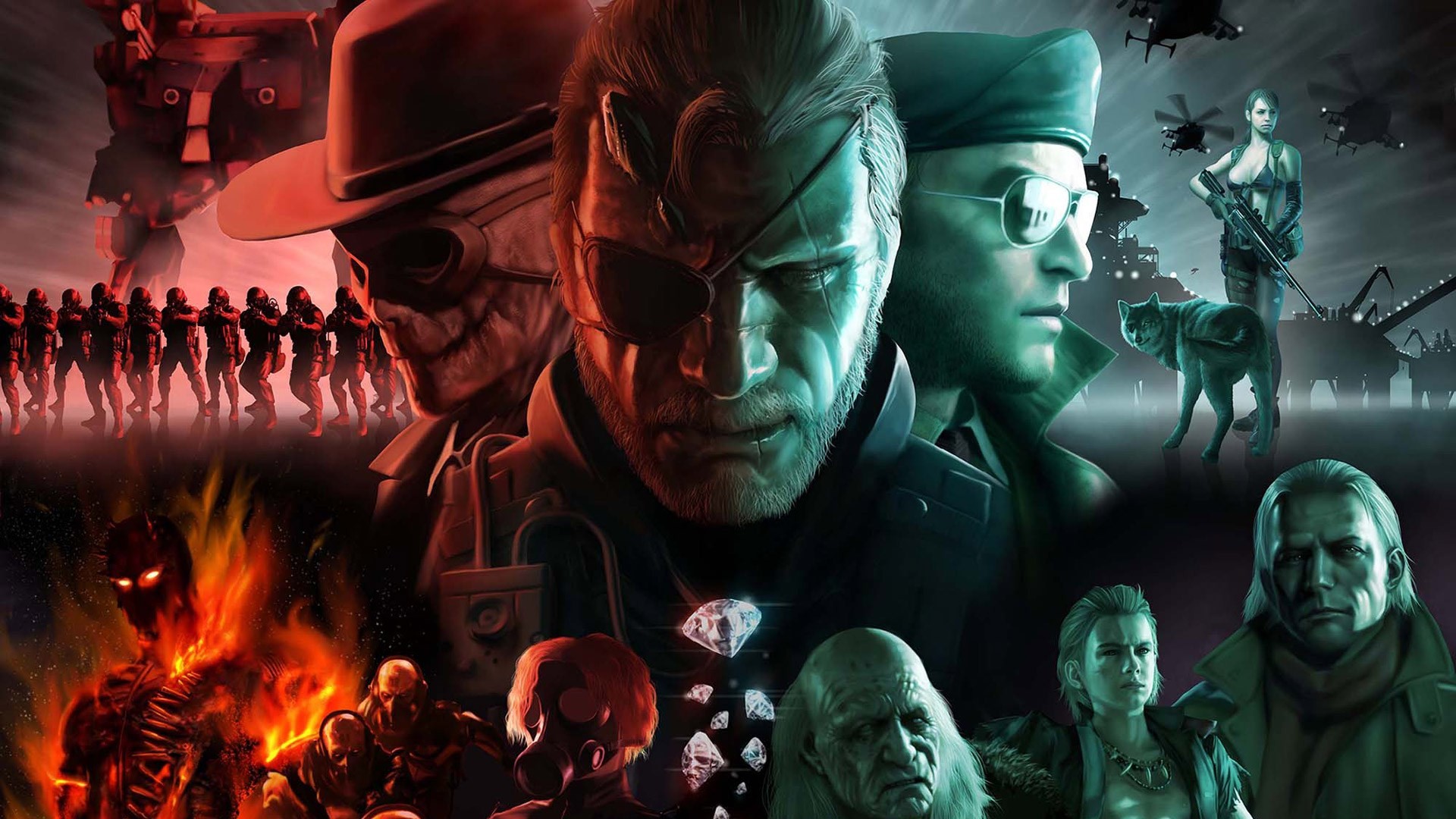 Venom Snake, Metal Gear Solid V: The Phantom Pain, Ocelot, Quiet, Personaggi, sfondo 1080p