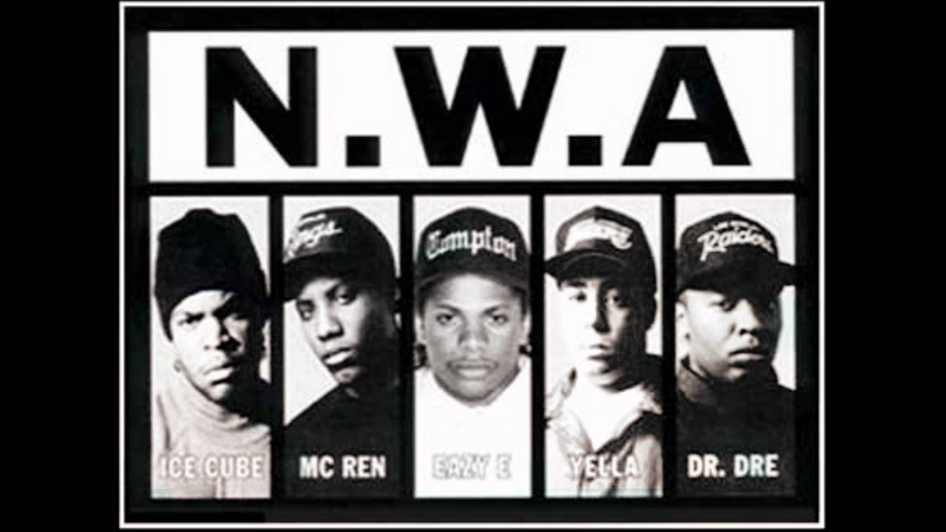 N.W.A, Ice Cube, MC Ren, Eazy-E, DJ Yella, Dr. Dre, 1920x1080, sfondo per PC